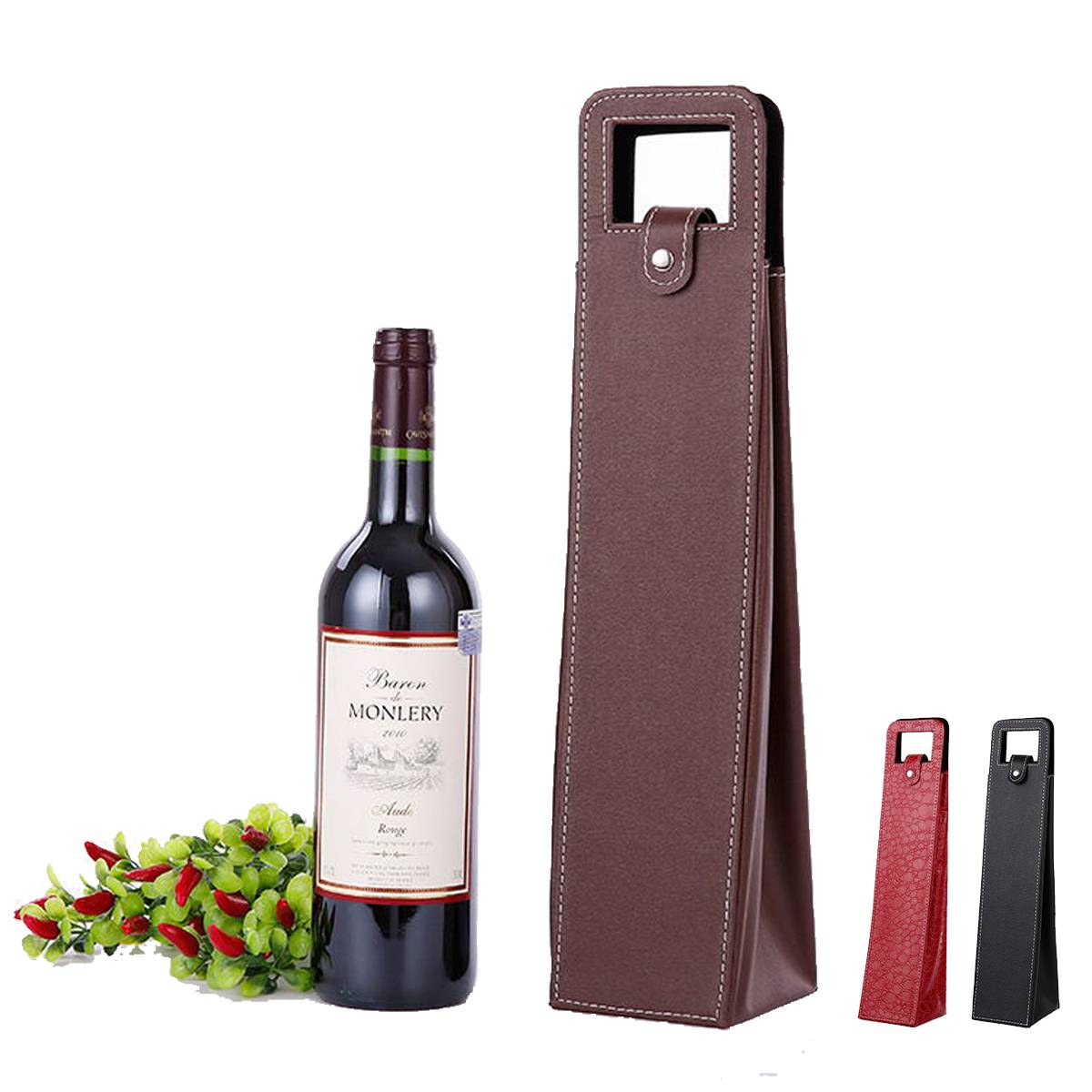 Pu Leather Wine Gift Bags 3
