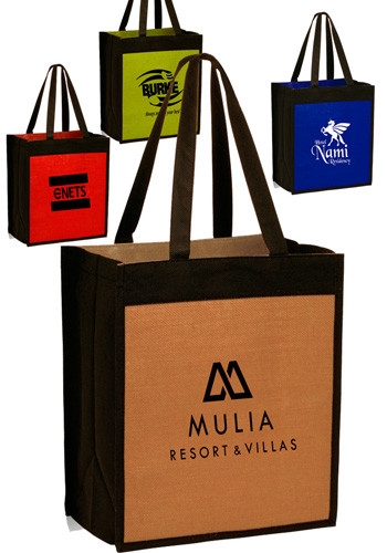 Jute Tote Bag - 12" W x 14" H 2