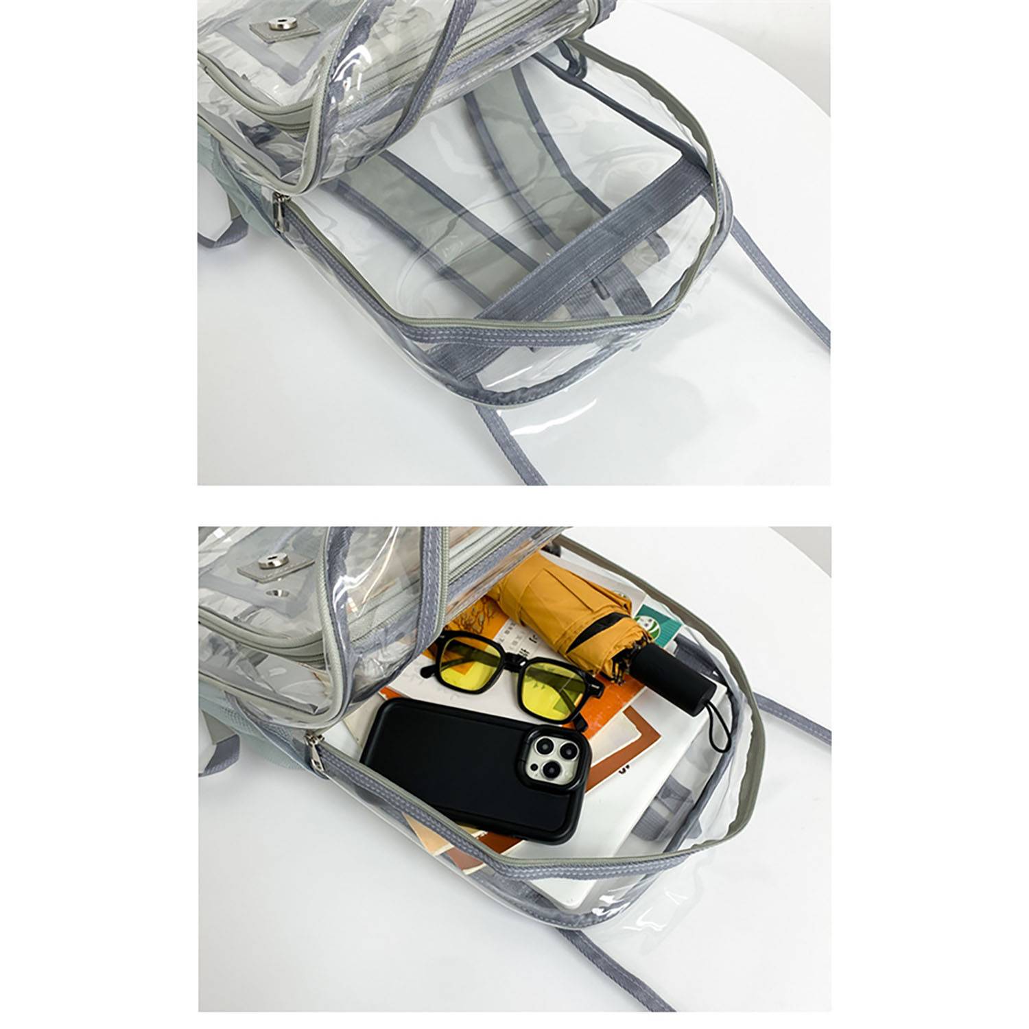 Flip Large PVC Clear Backpack 3
