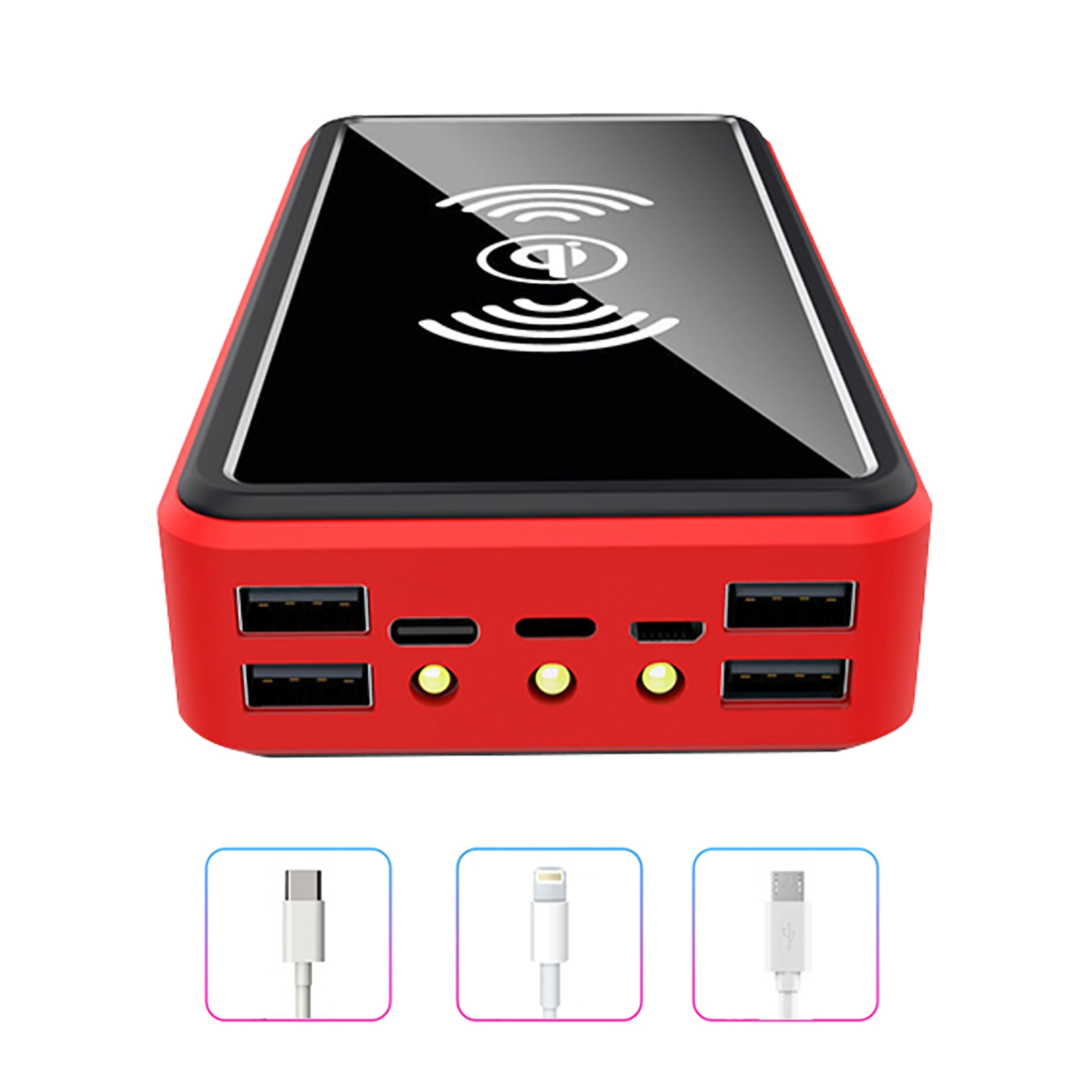 10,000 mAh Solar Wireless Power Bank 3