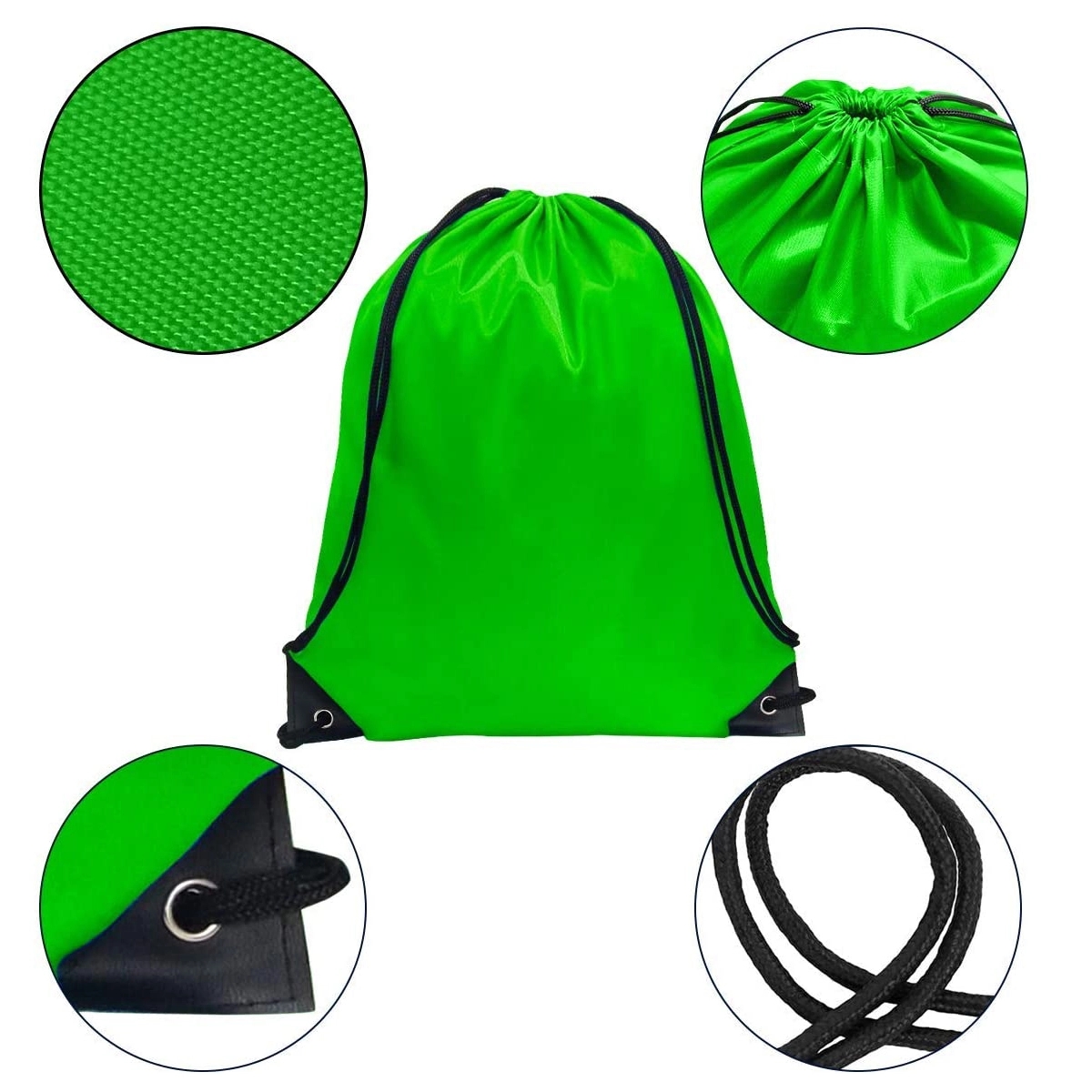 210D Polyester Drawstring Backpack Bag 2