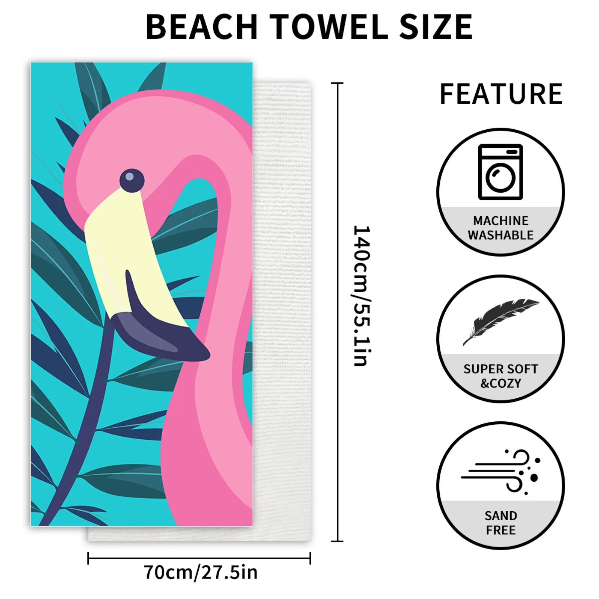 Microfiber printed beach towel 5