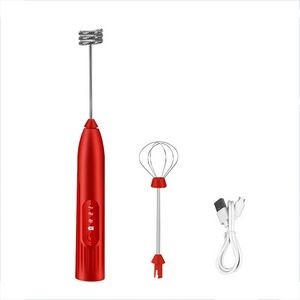 Dual Heads Rechargeable Coffee Mixer Egg Whisk 8