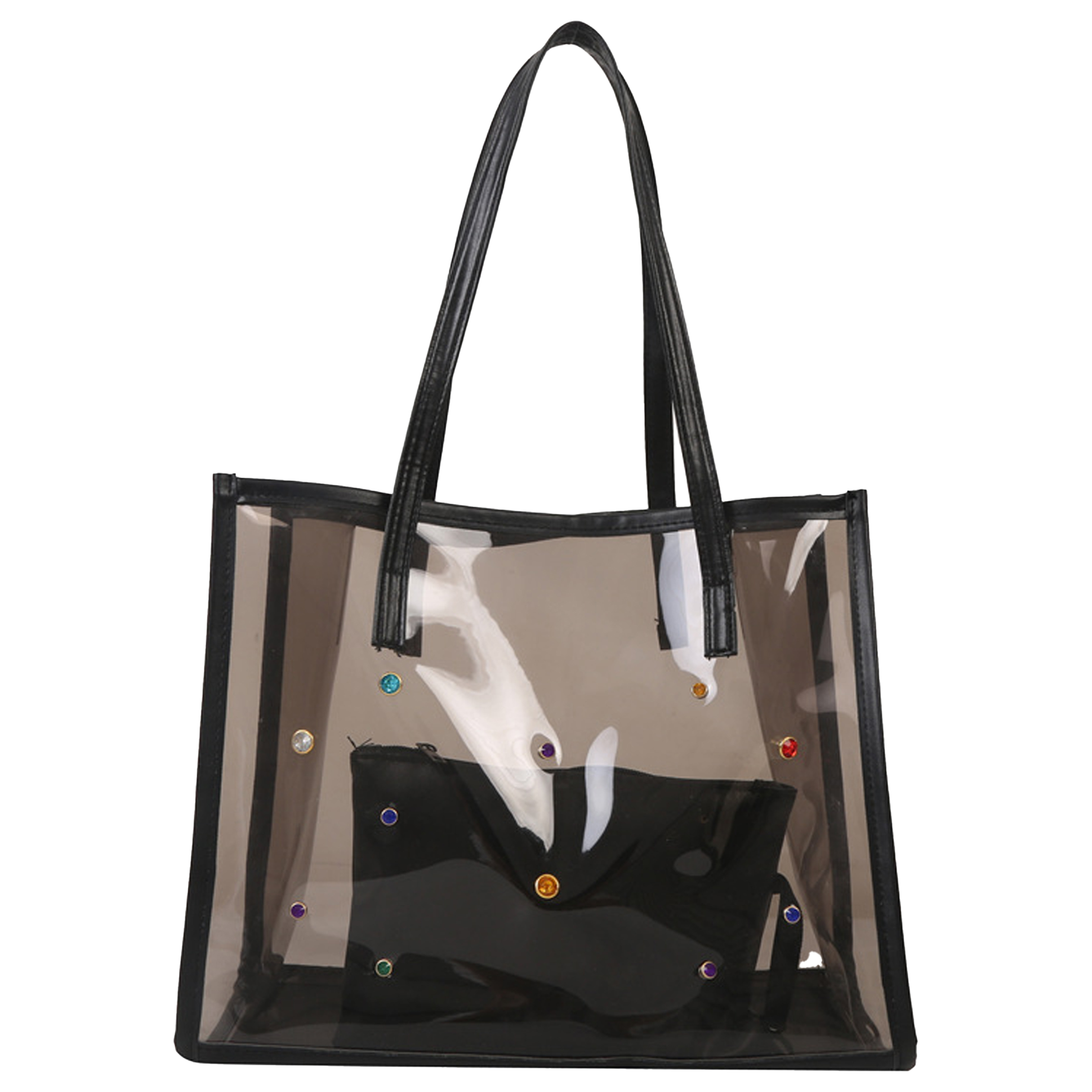 Pvc Large Capacity Transparent Fashionable Tote Bag 7