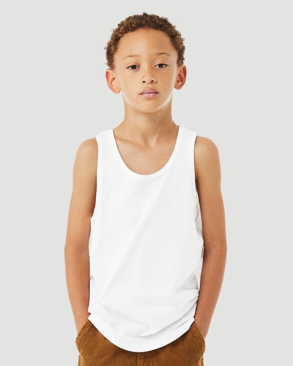 Youth Heather CVC Tank - 3480YCVC 3