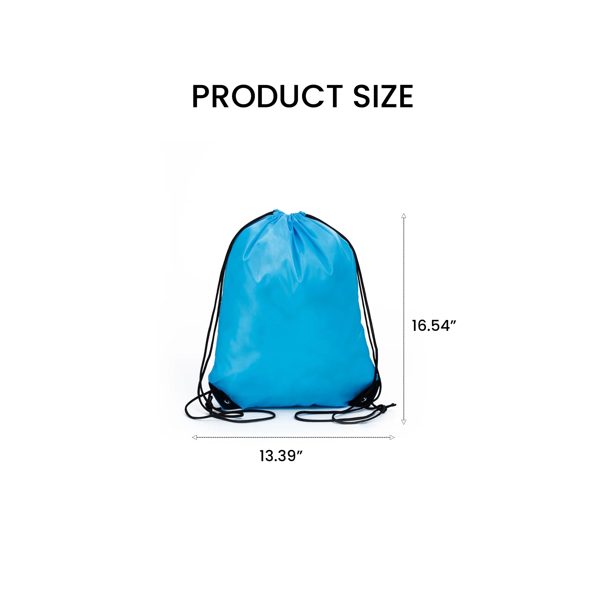 Full color Polyester Drawstring Sports Backpack 12