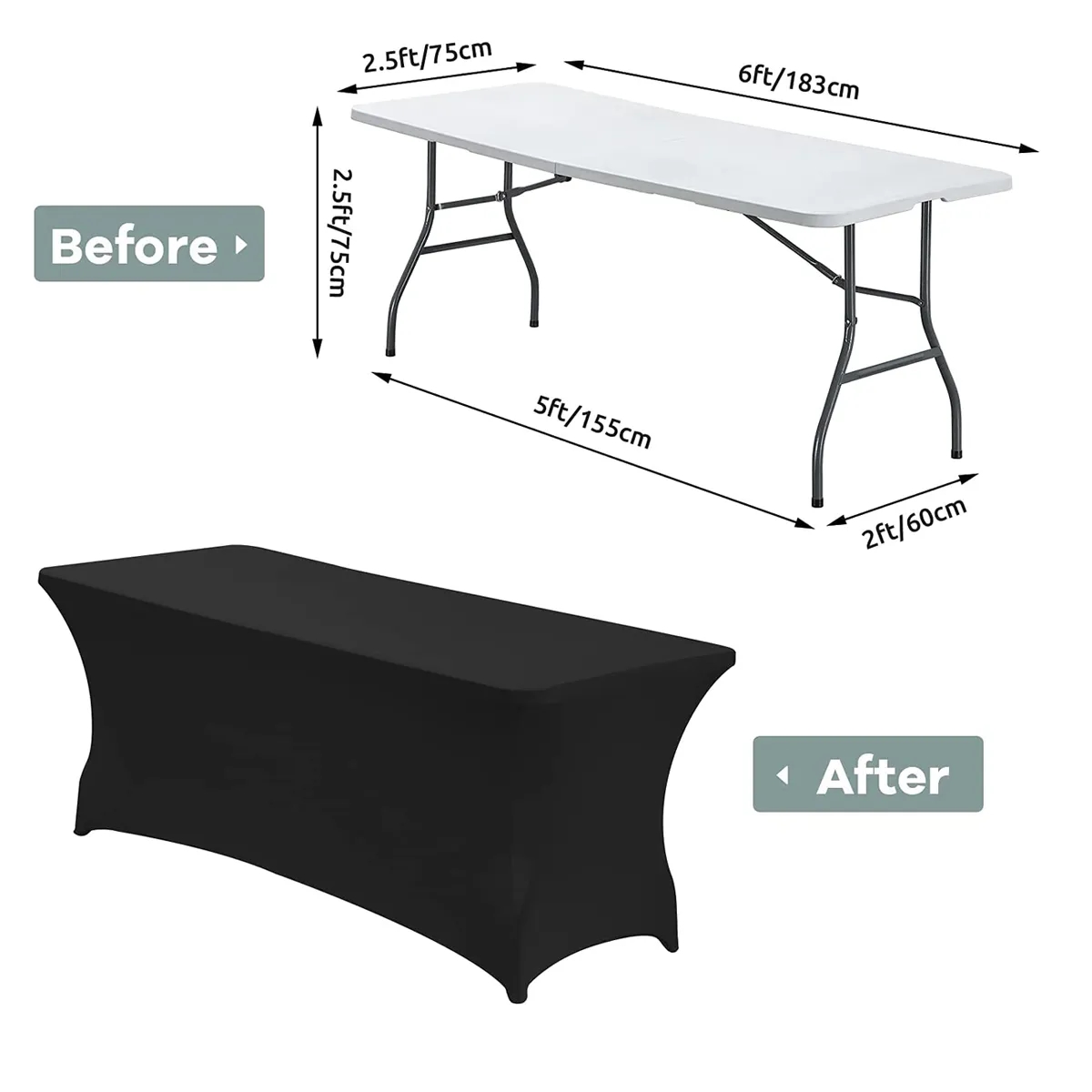 Spandex Table Cover 6 FT 5