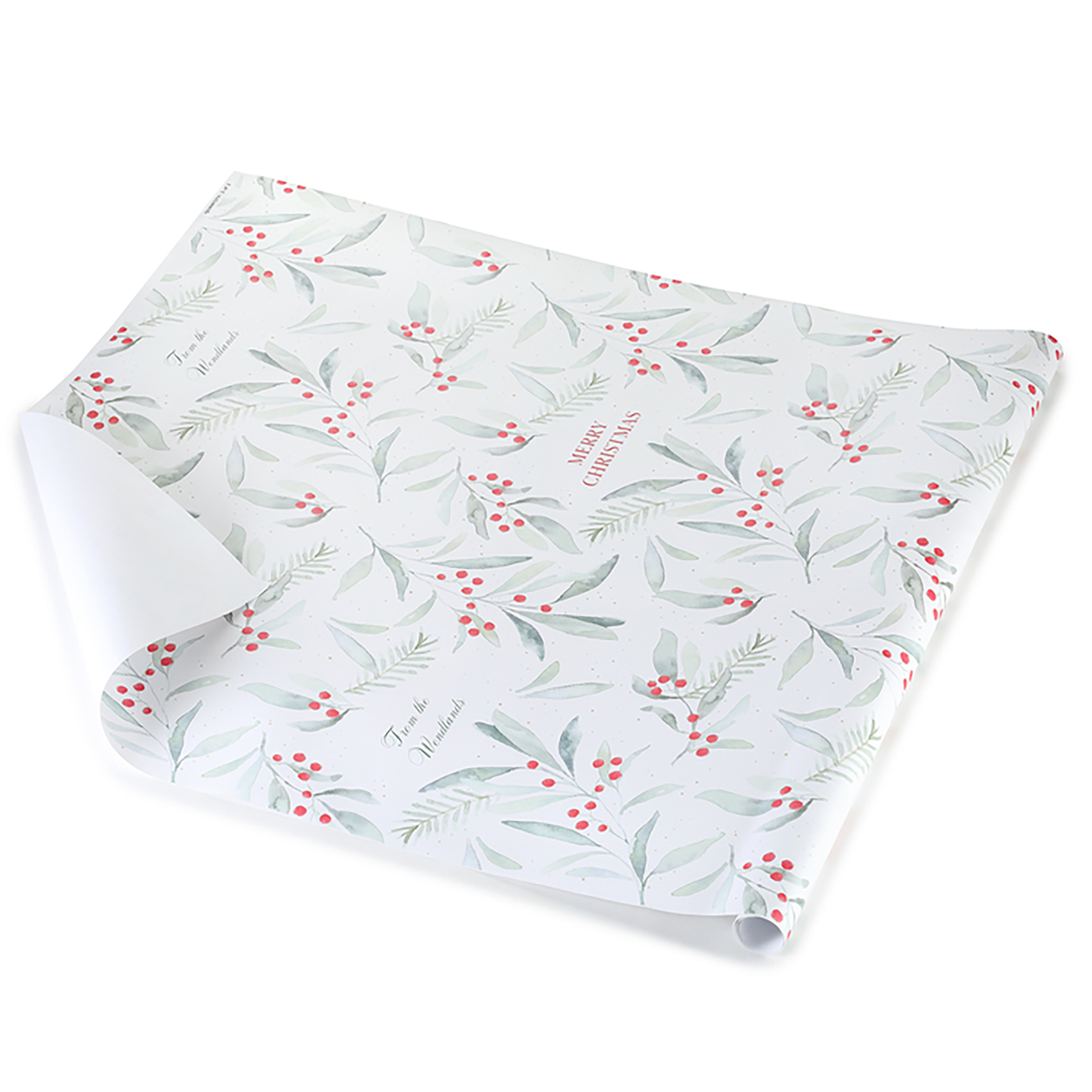 Holiday Sprigs Personalized Wrapping Paper Roll 2