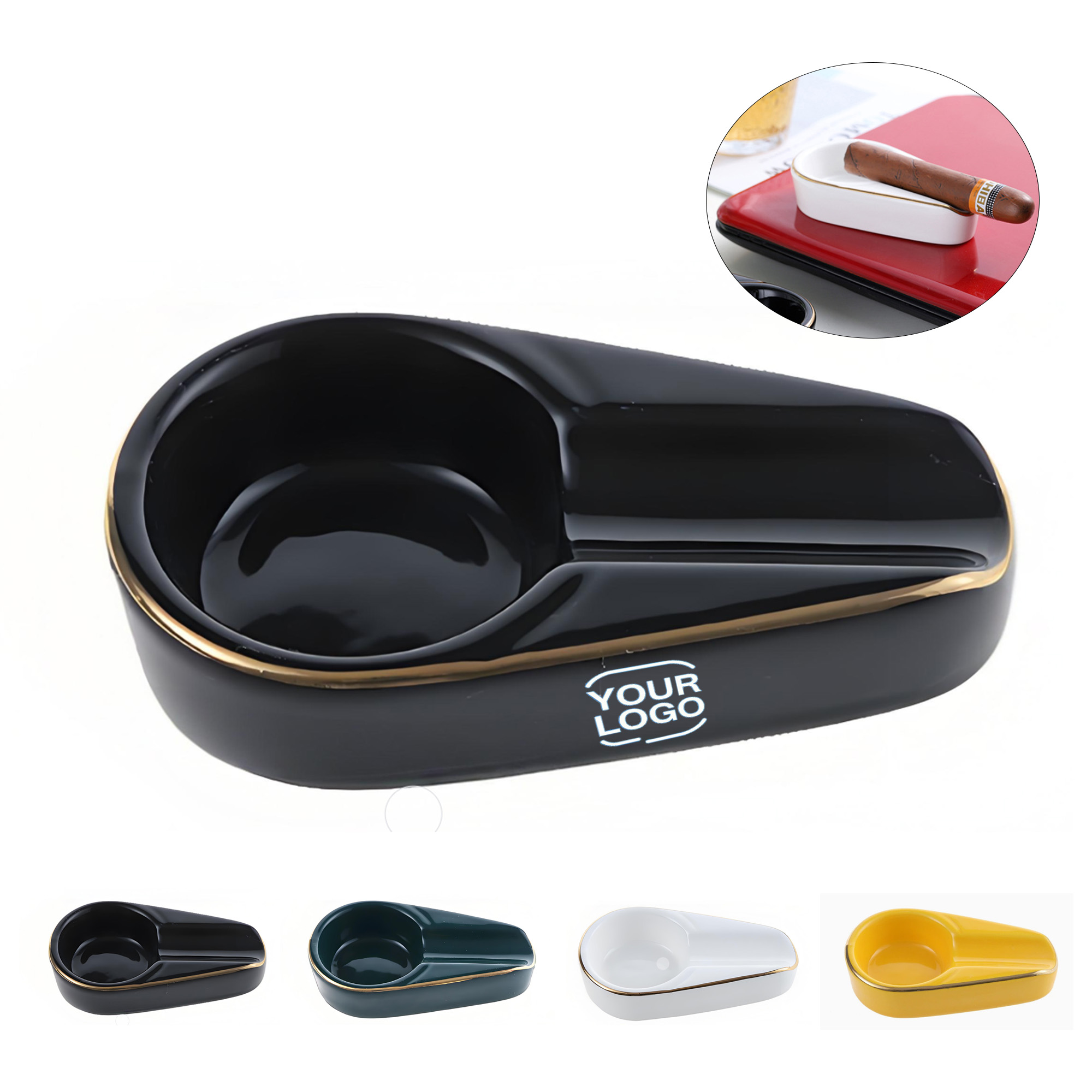 Portable Ceramic Cigar Ashtray 2