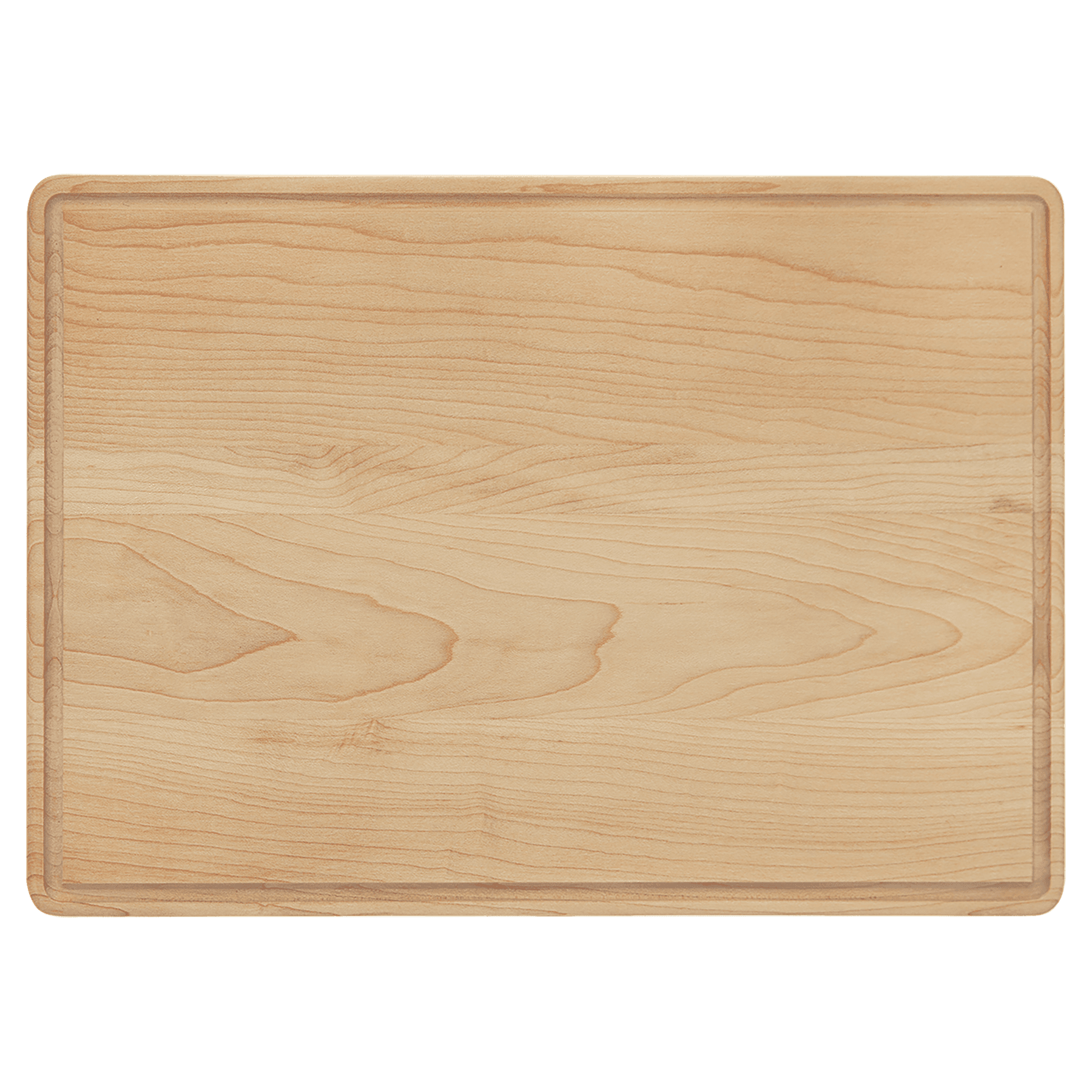 13 3/4" x 9 3/4" Maple Cutting Board with Drip Ring 2