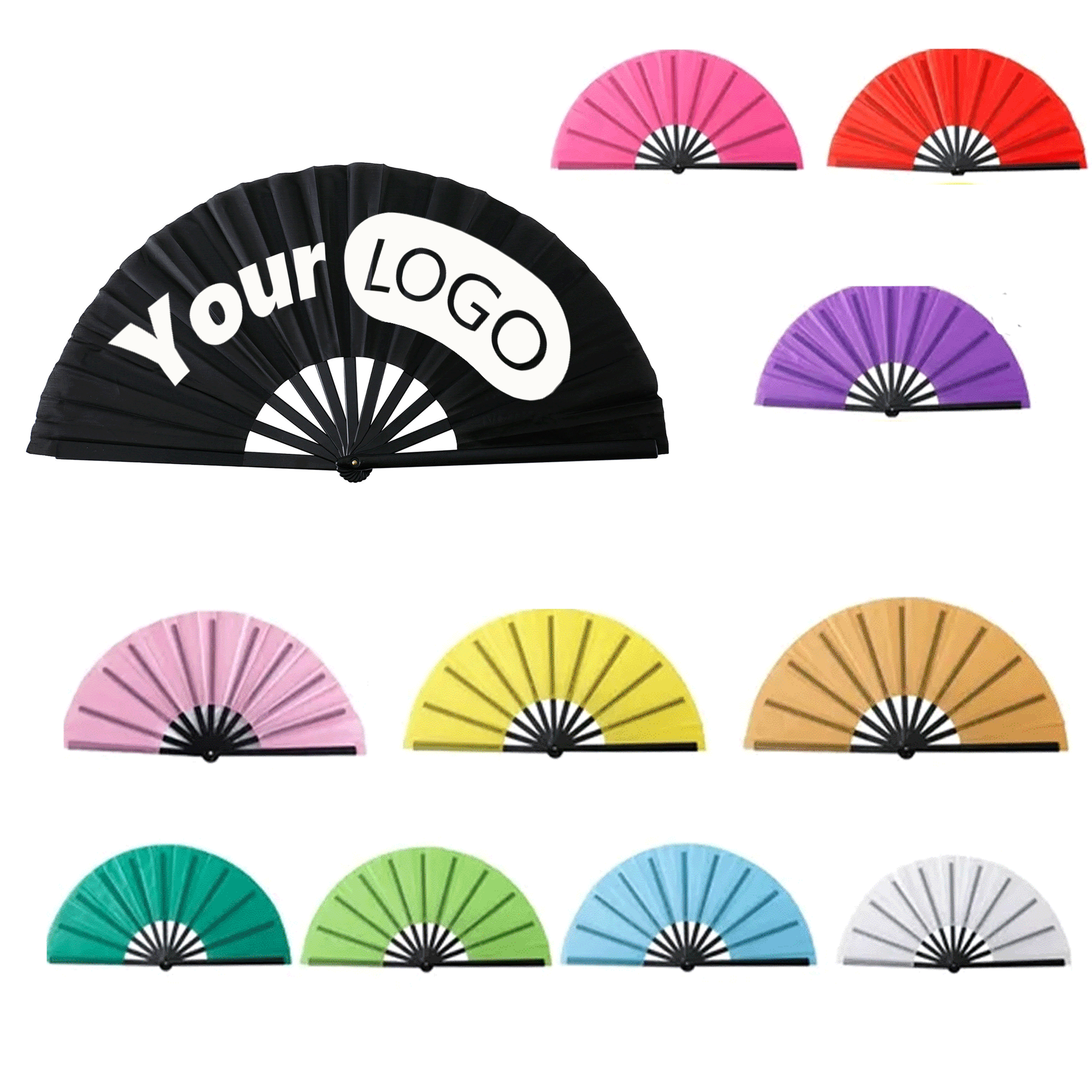 Folding Hand Taffeta Kung Fu Fan 6