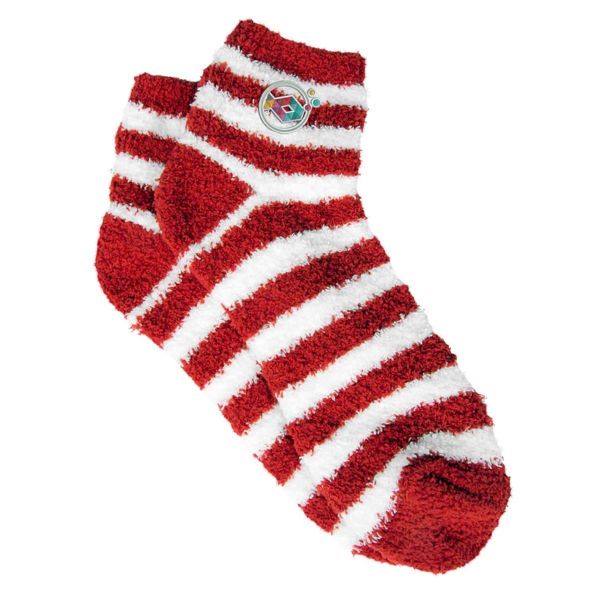 Fuzzy Stripe Socks 12