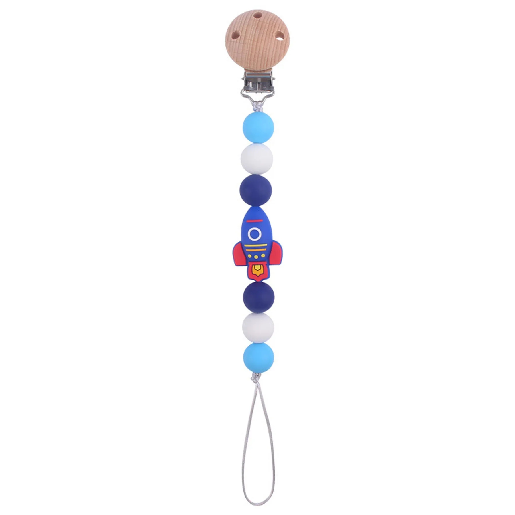 Cartoon Rocket Pacifier Chain 5