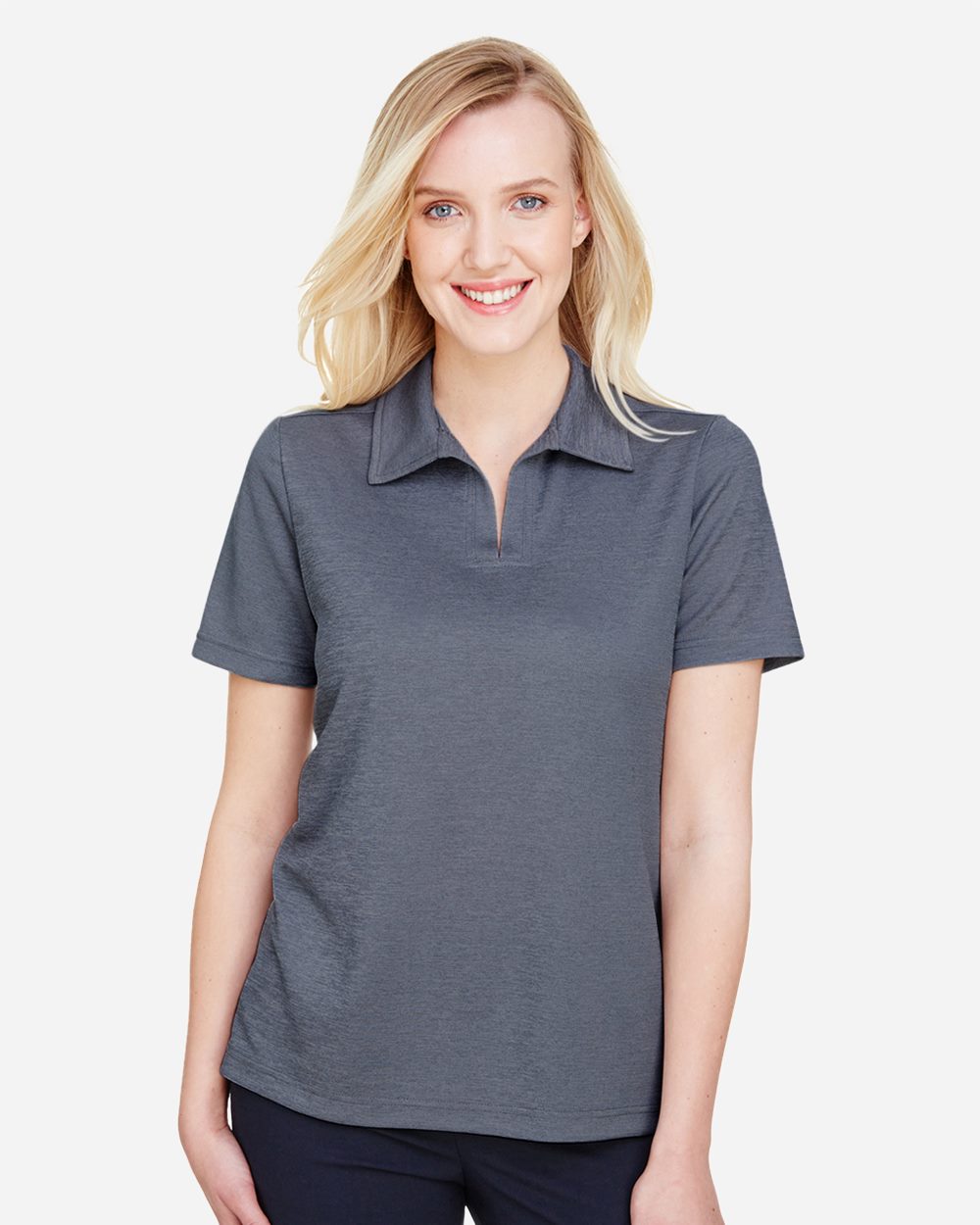 Women's CrownLux Performance® Address Melange Polo - DG22W 21
