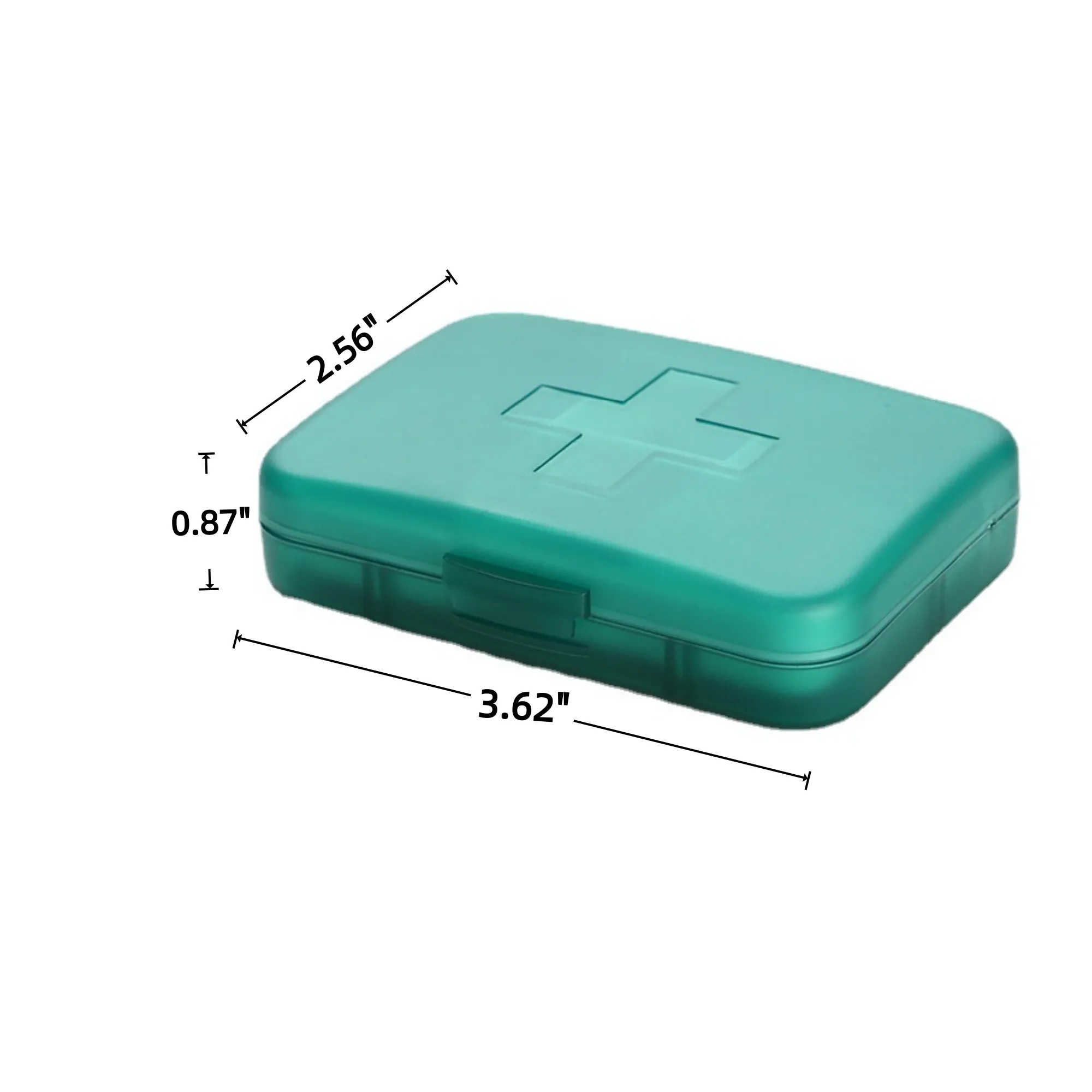Multi - Compartment Portable Travel Pill Box 2