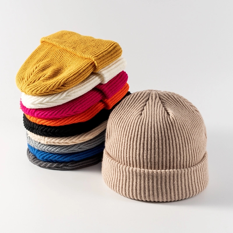 Winter Candy Color Knitted Melon Beanie Cap 3