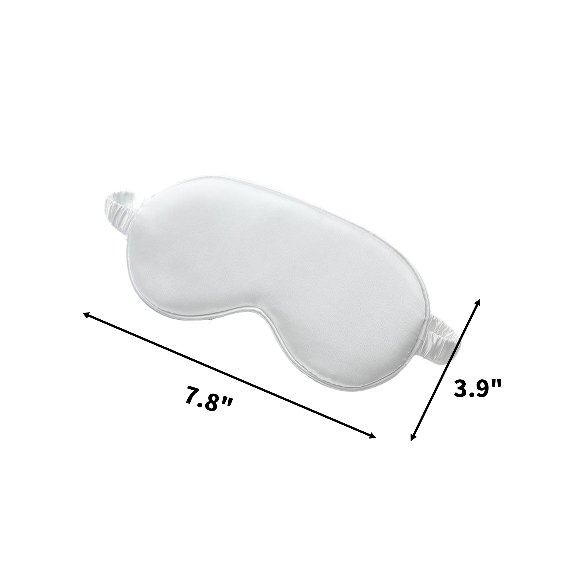 Satin Sleep Eye Mask With Adjustable Strap 7.8" 2