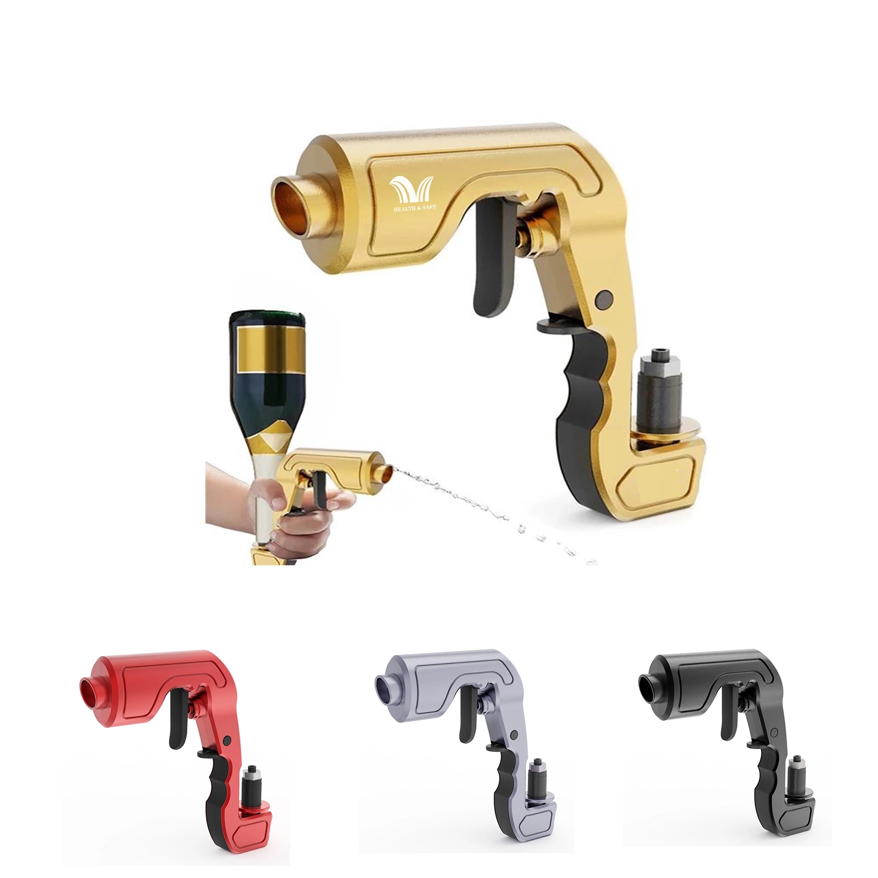 Alcohol Shooter Bubbly Champagne Gun Beer  Wine Stopper 2