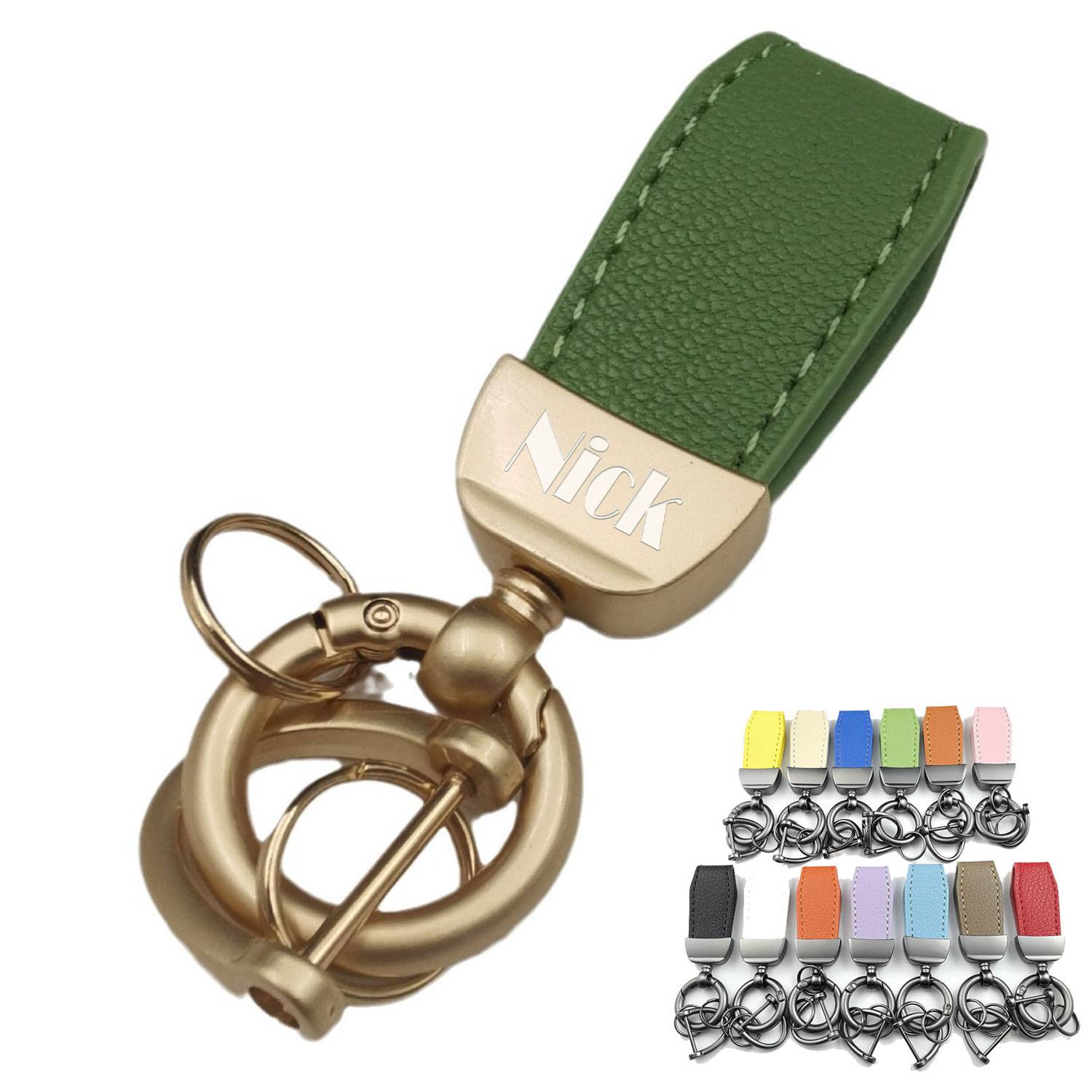 Leather Car Keychain 1