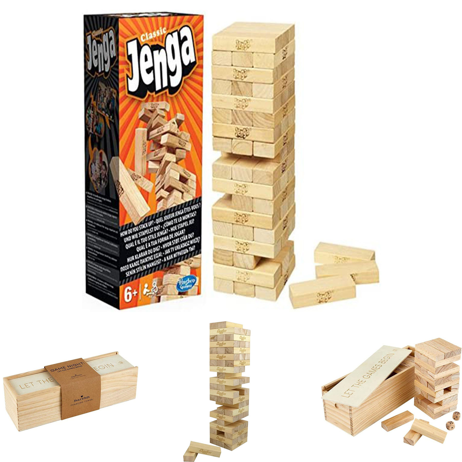 Classic Game with Genuine Hardwood Blocks