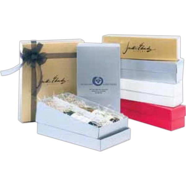 White Gloss 2-Piece Folding Set Up Wine Box 1