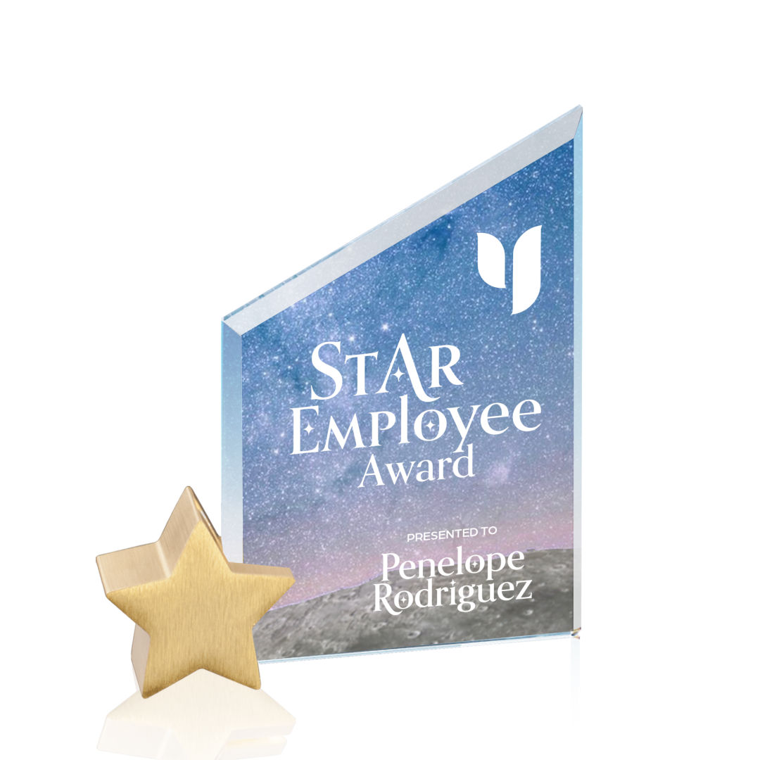Cooper VividPrint™ Award -  Starfire/Gold Star 10