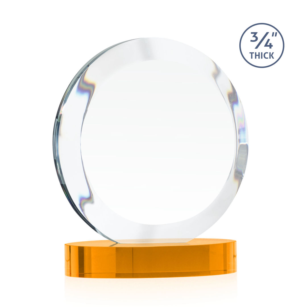 Gibralter Vividprint™ Award on Alberton Base - Amber 7