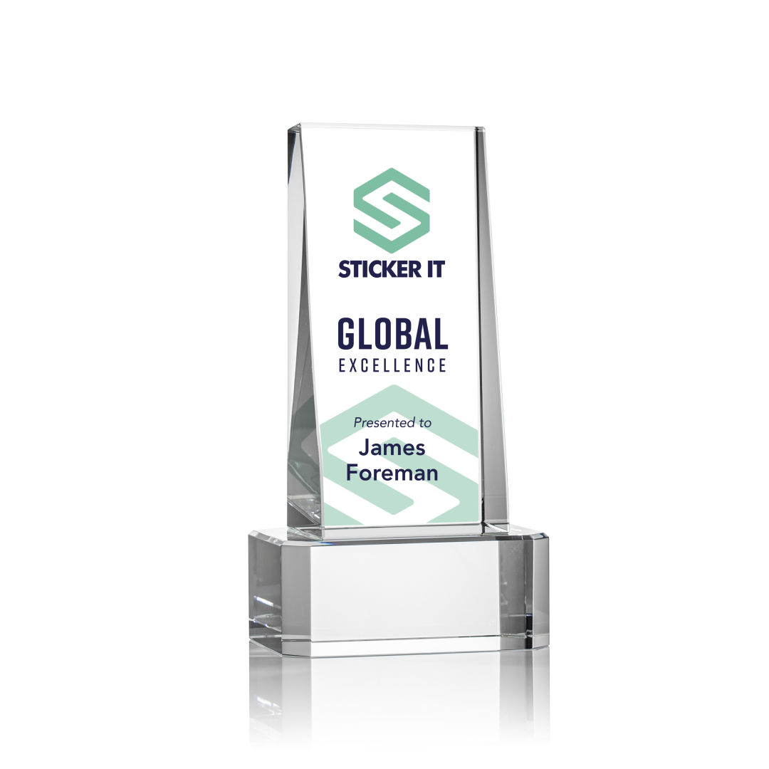 Milnerton VividPrint™ Award on Base - Clear 14