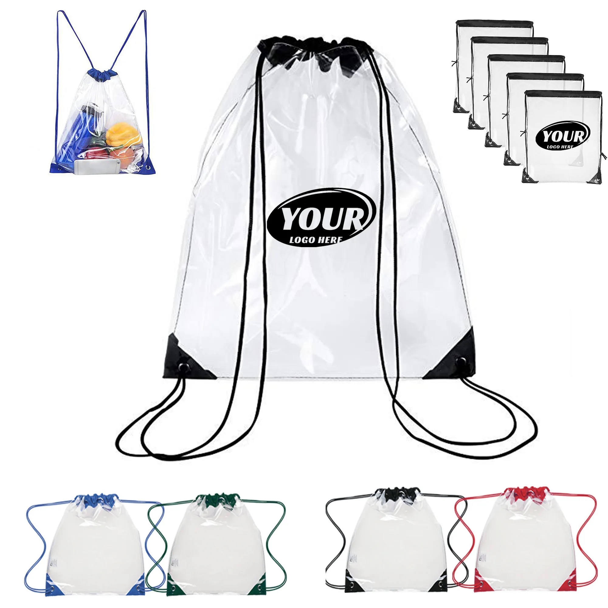 Clear Pvc Drawstring Backpack 6