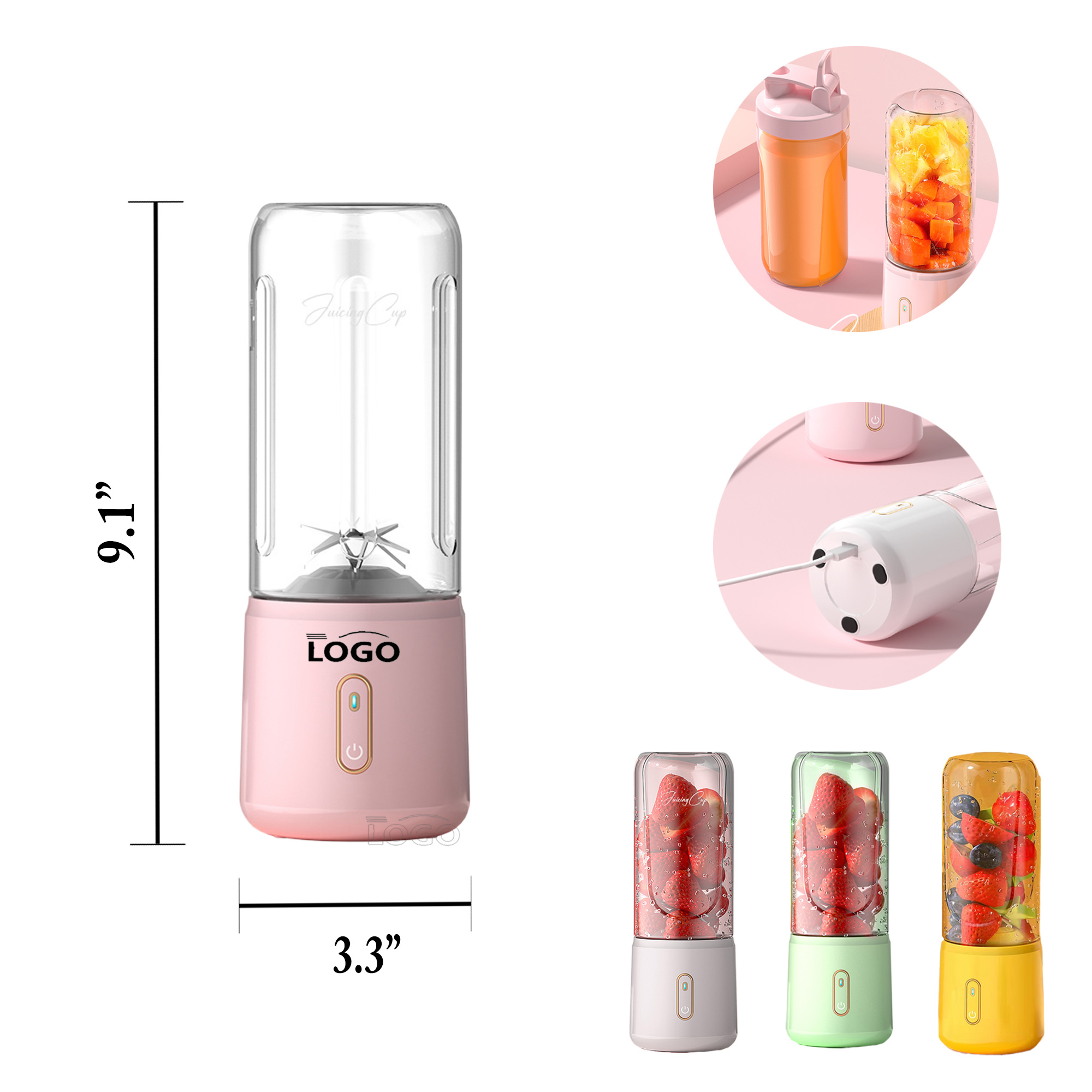 MOQ50 Portable Outdoor Blender With Ice Crushing Function 2