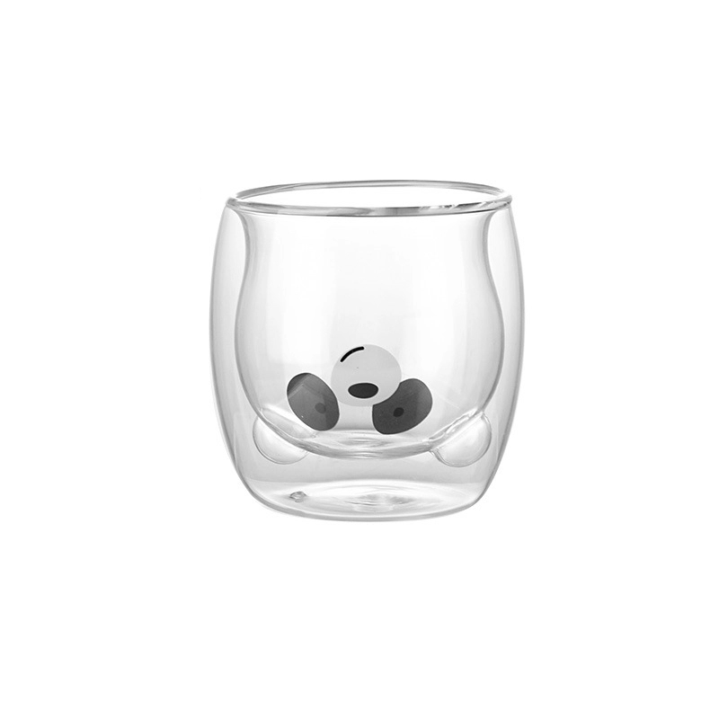 Custom 9 oz Double Wall Glass Mugs 8
