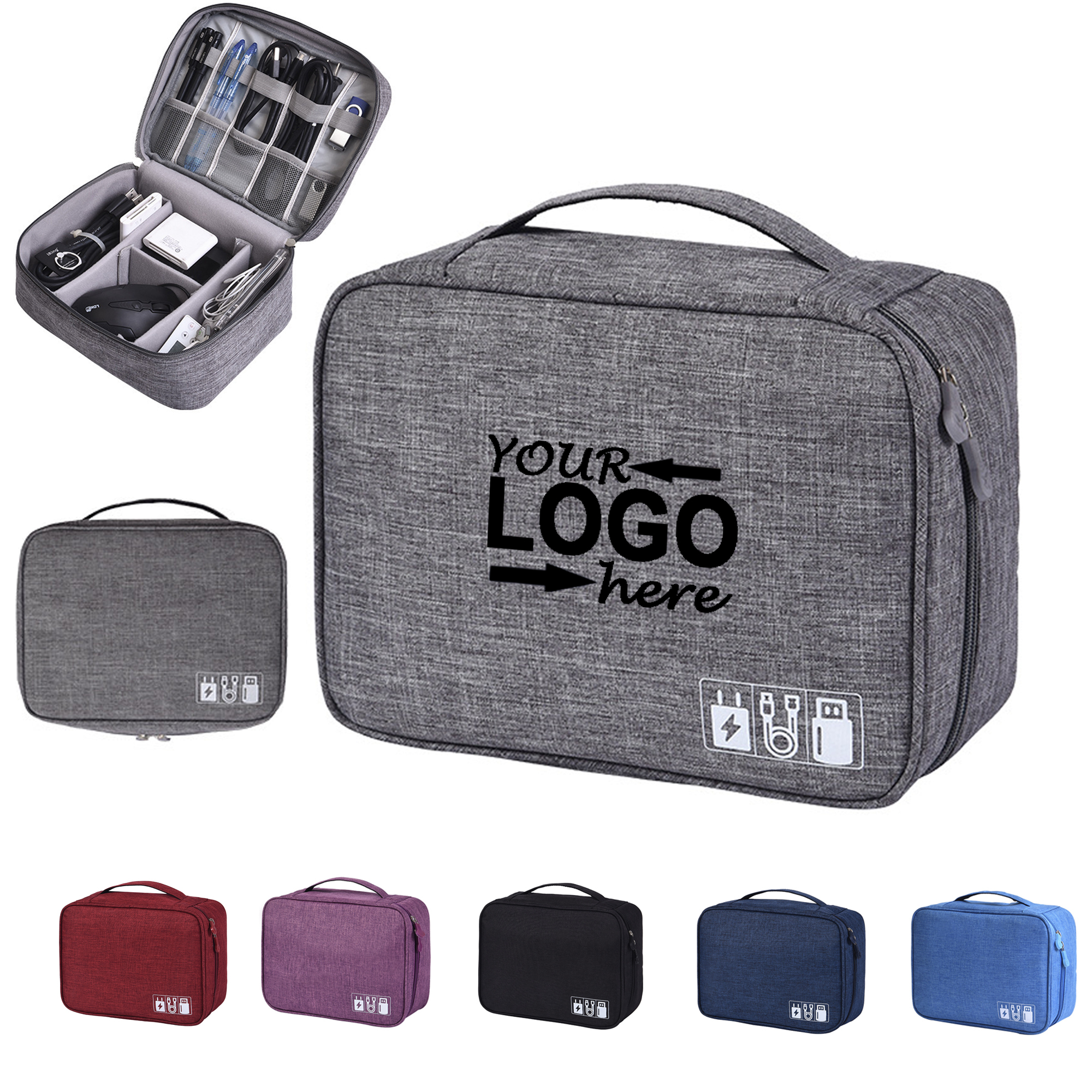 Cable Travel Electronics Organizer Bag 1