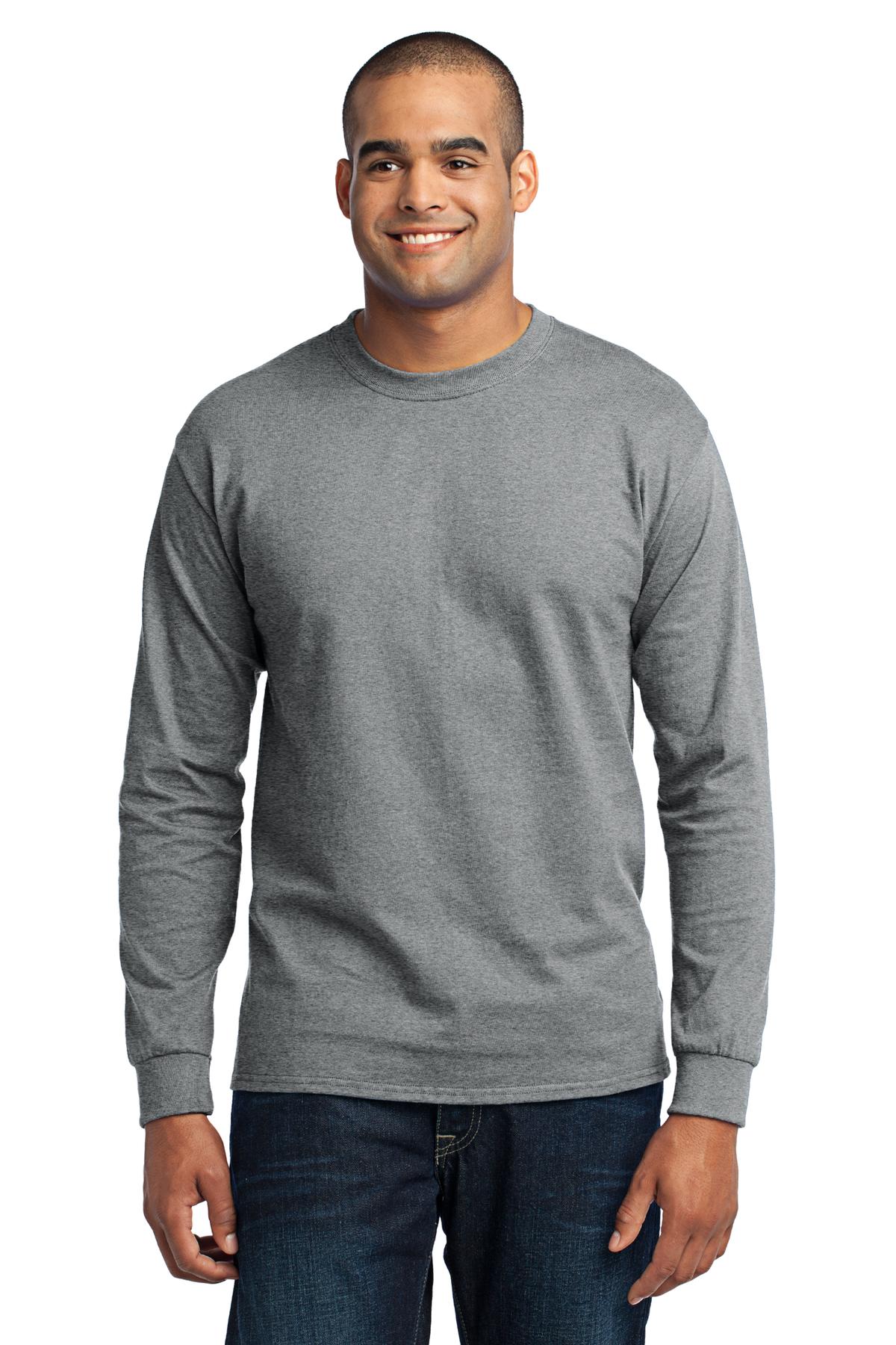 Port & Co Long Sleeve Core Blend Tee. PC55LS 101