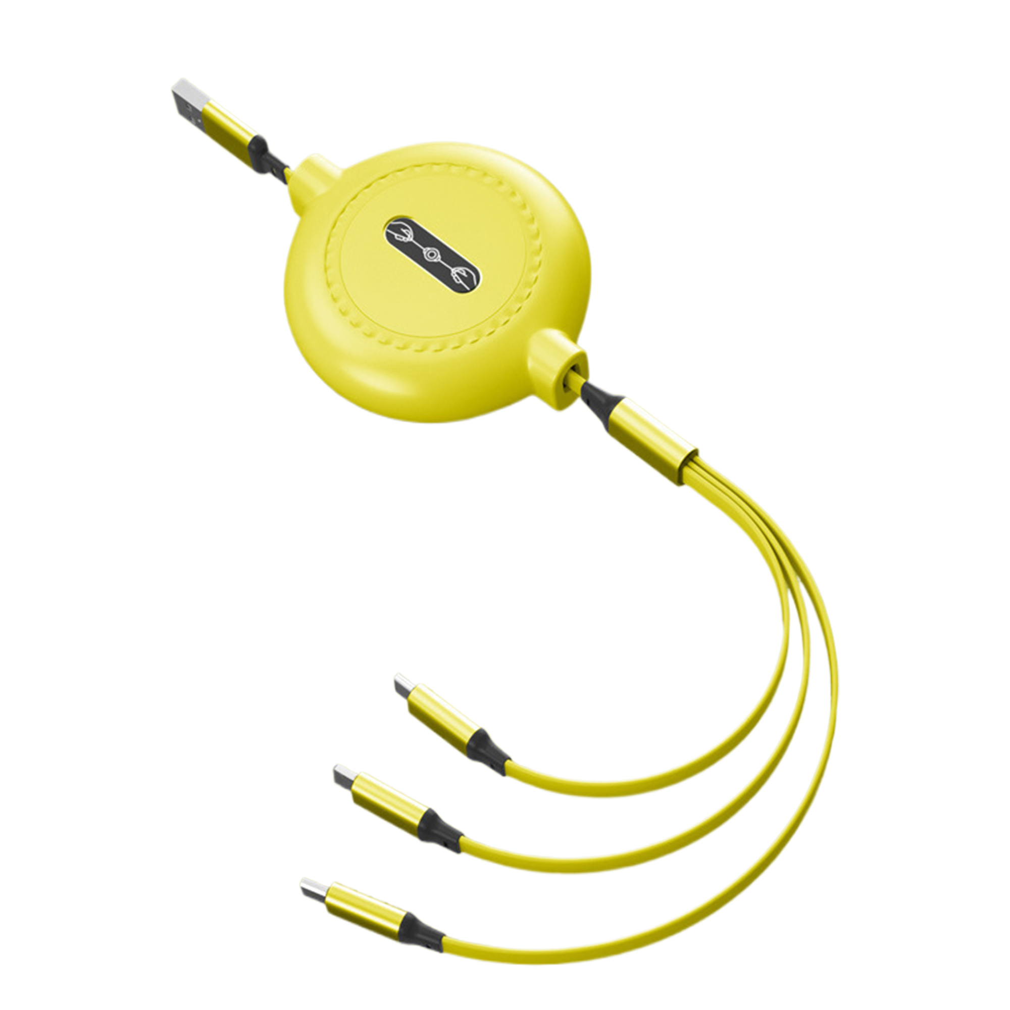 MOQ100 3-in-1 Retractable Portable Charging Cable 5