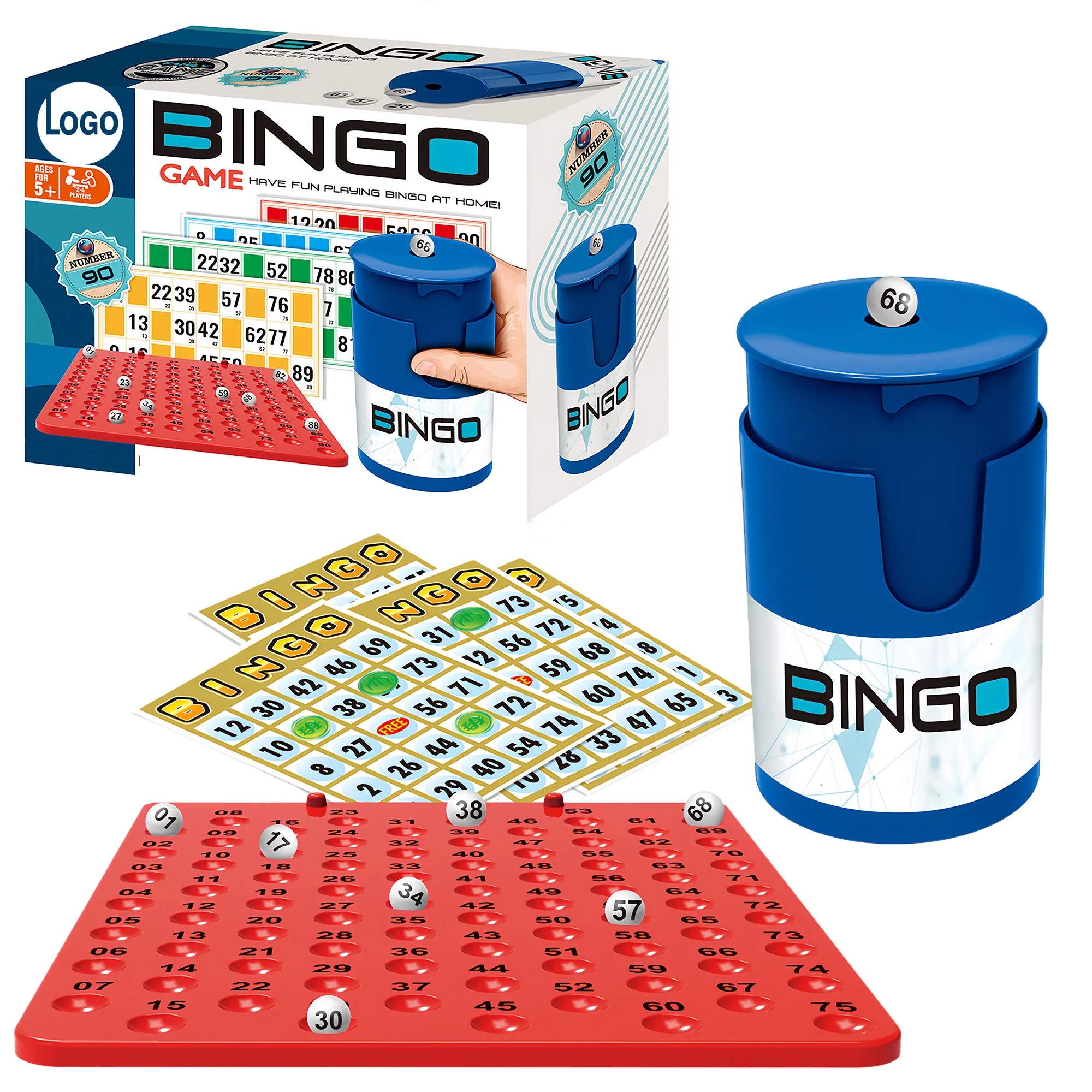 Interactive Color Ball Bingo Game Set For Family Party Fun