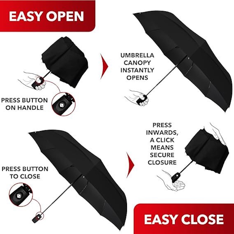 Automatic Folding Rain Umbrella 7