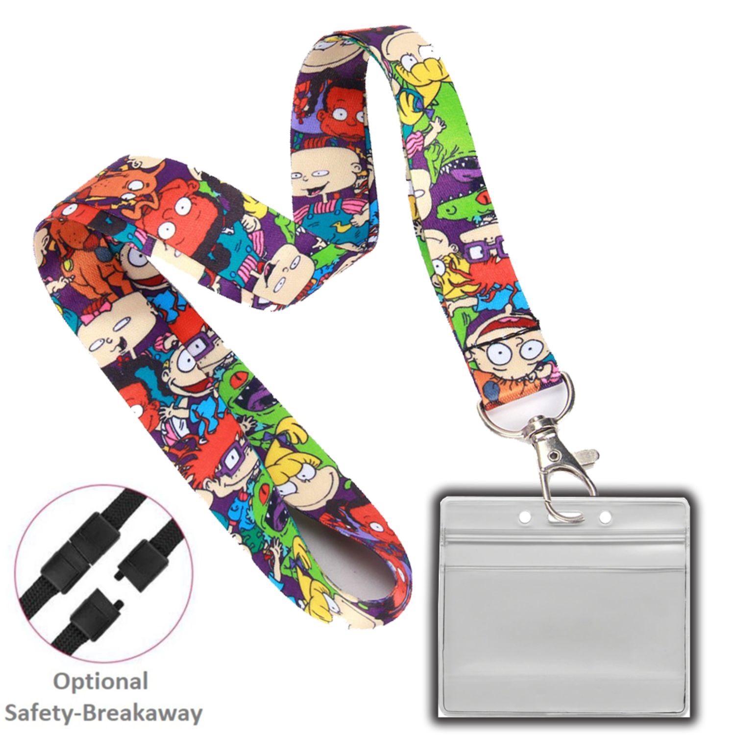 Combo Sublimated w/Clear Vinyl Badge Holder Lanyards 2