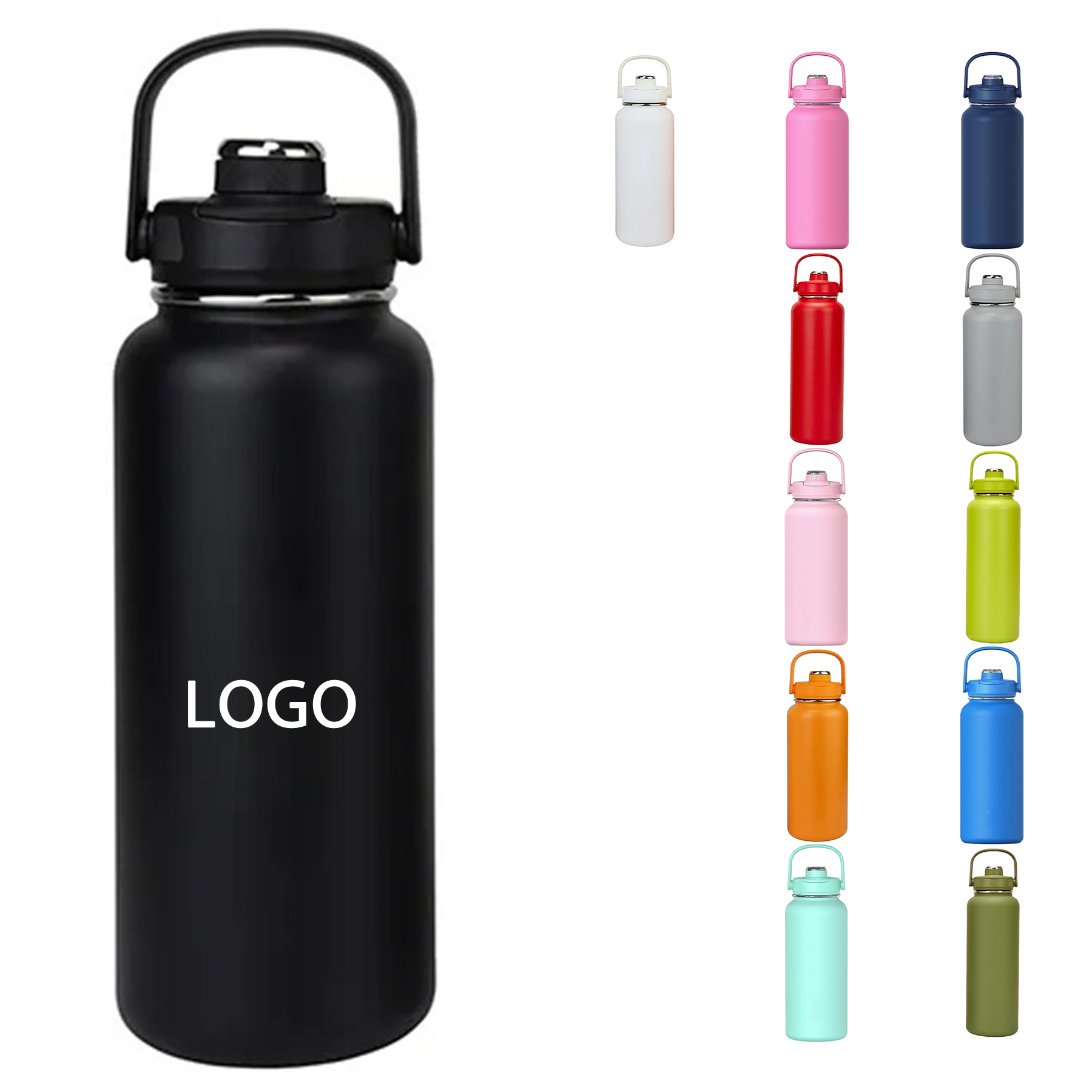32oz Insulated Water Bottle, custom water bottle with logo imprint 3