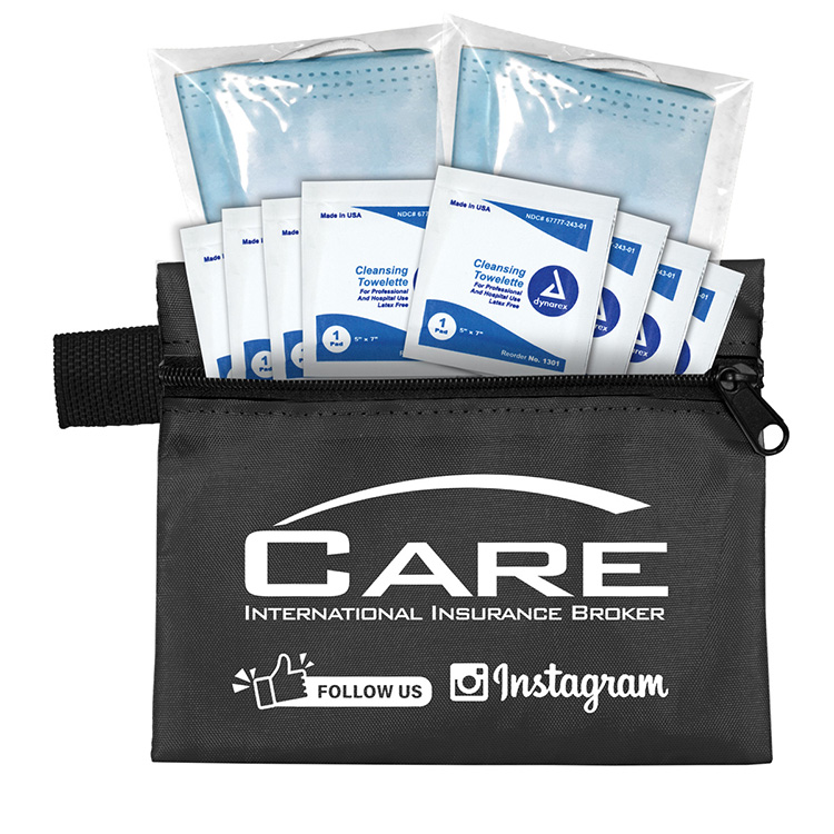 "Titan" Wipe it Down Travel Kit in Zippered Pouch 25