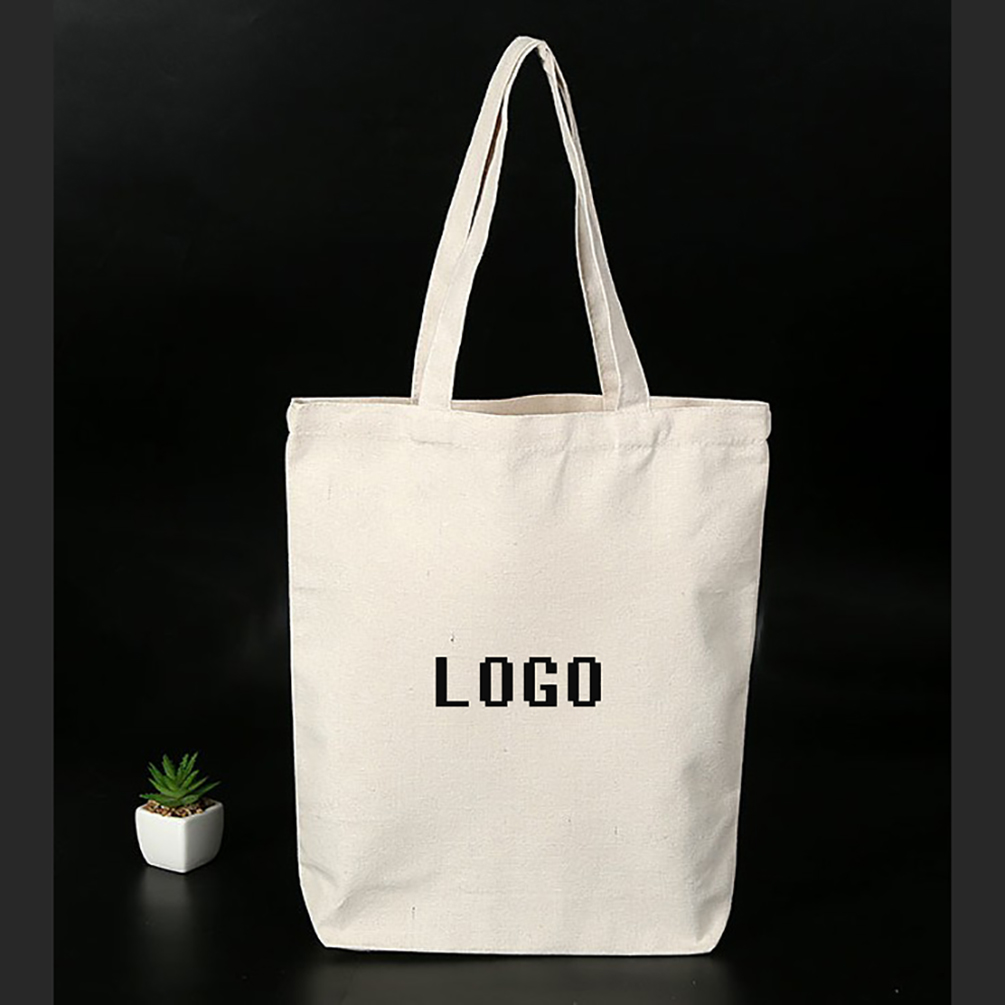 Canvas Grocery/Shopping Bag with bottom, custom tote bag with logo imprint 3