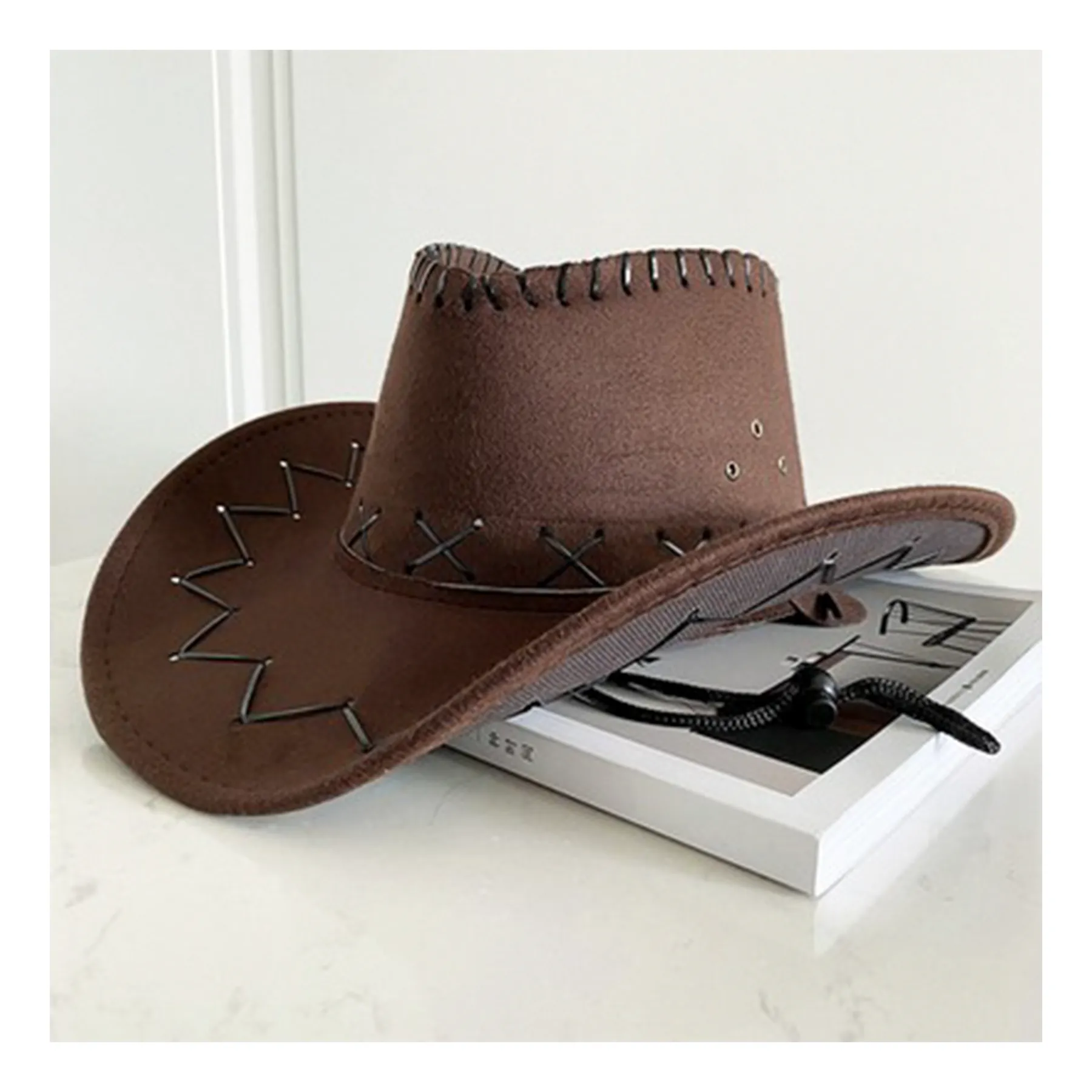 Vintage Large Eaves Western Cowboy Hat 4