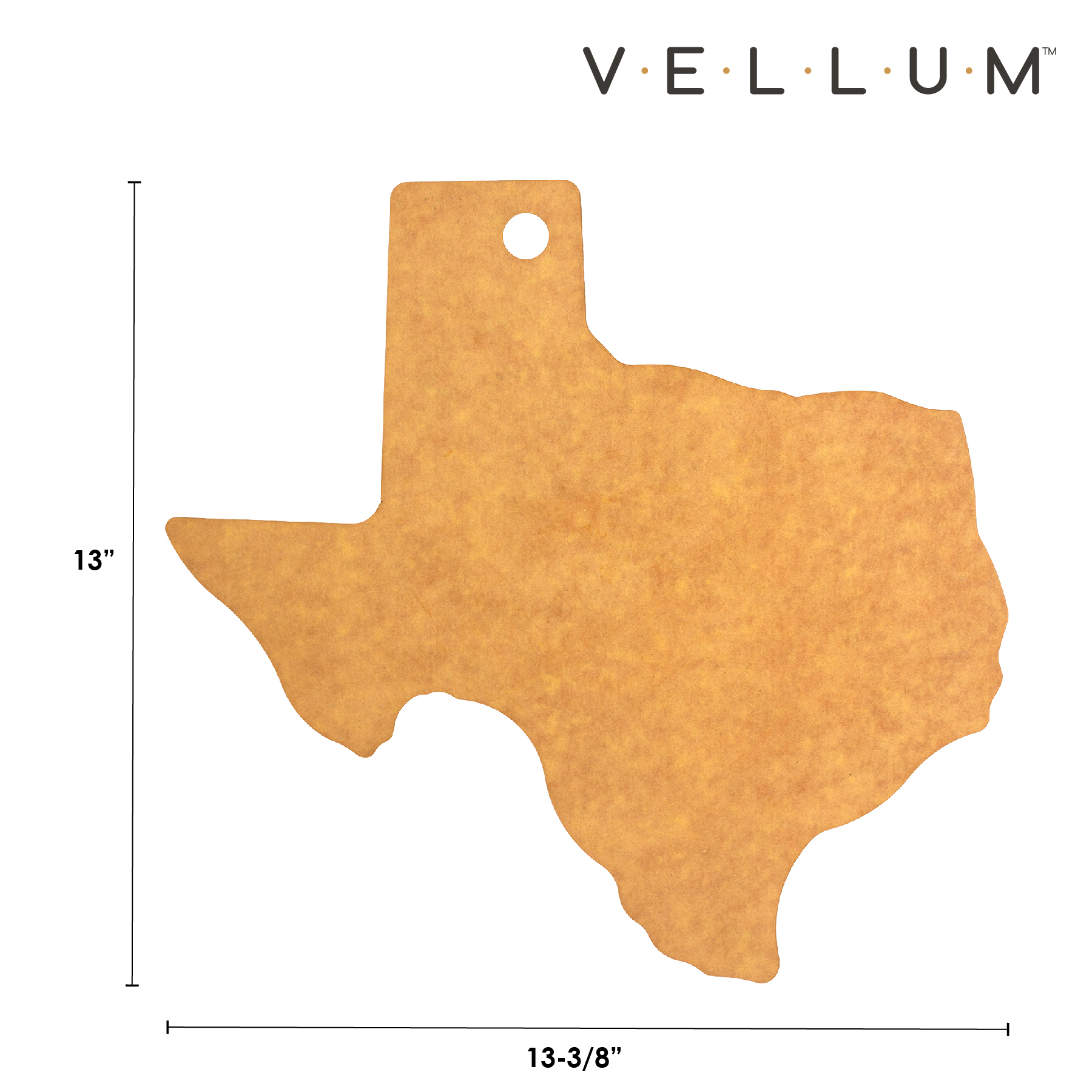 Vellum™ Texas Shaped Wood Paper Composite Serving and Cutting Board, Dishwasher Safe 2