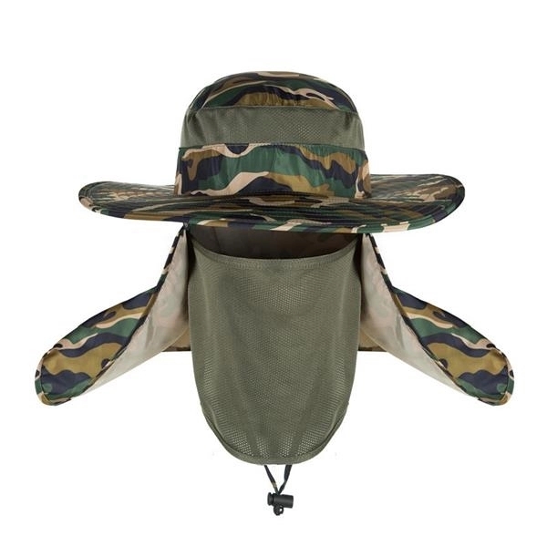 Sun Cap with Removable Flap 6