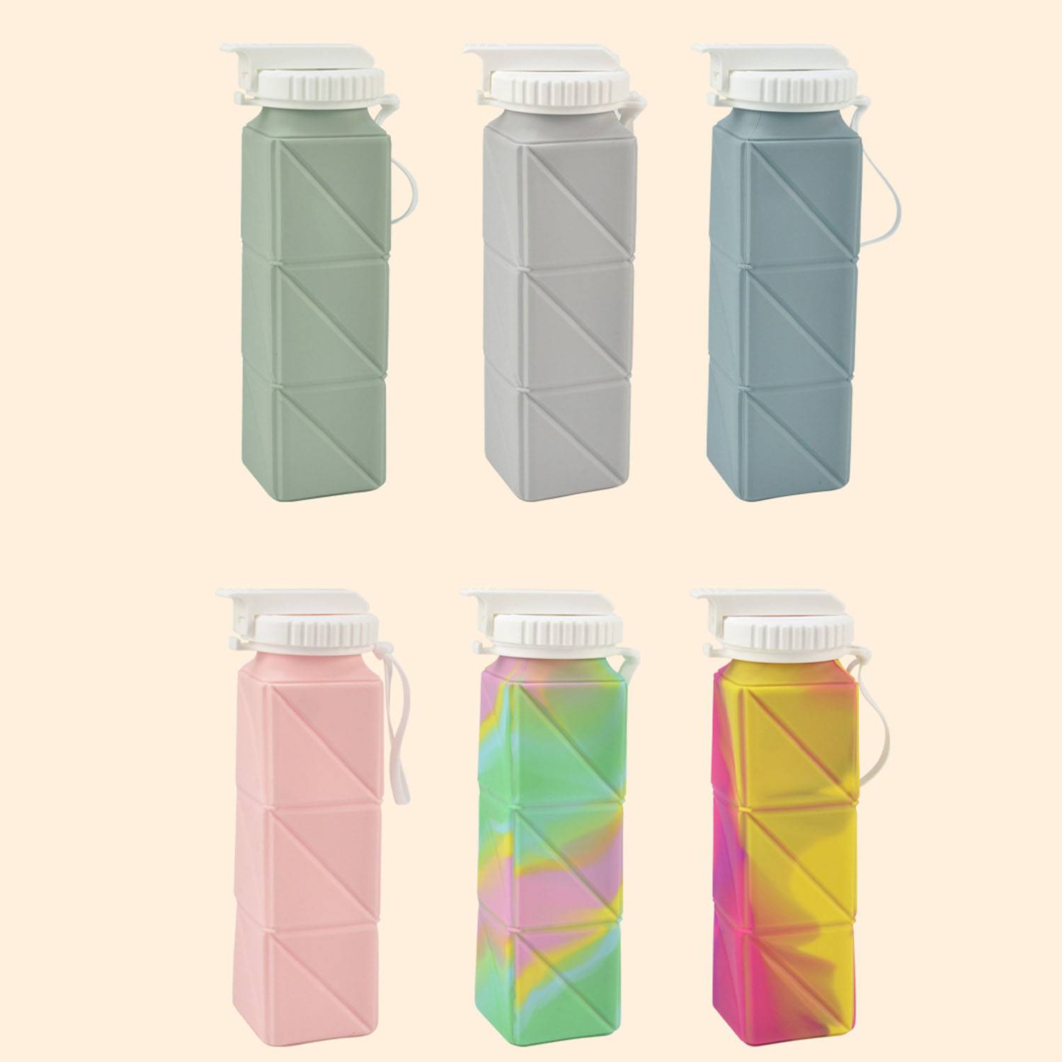 21oz Foldable Silicone Water Bottle 4