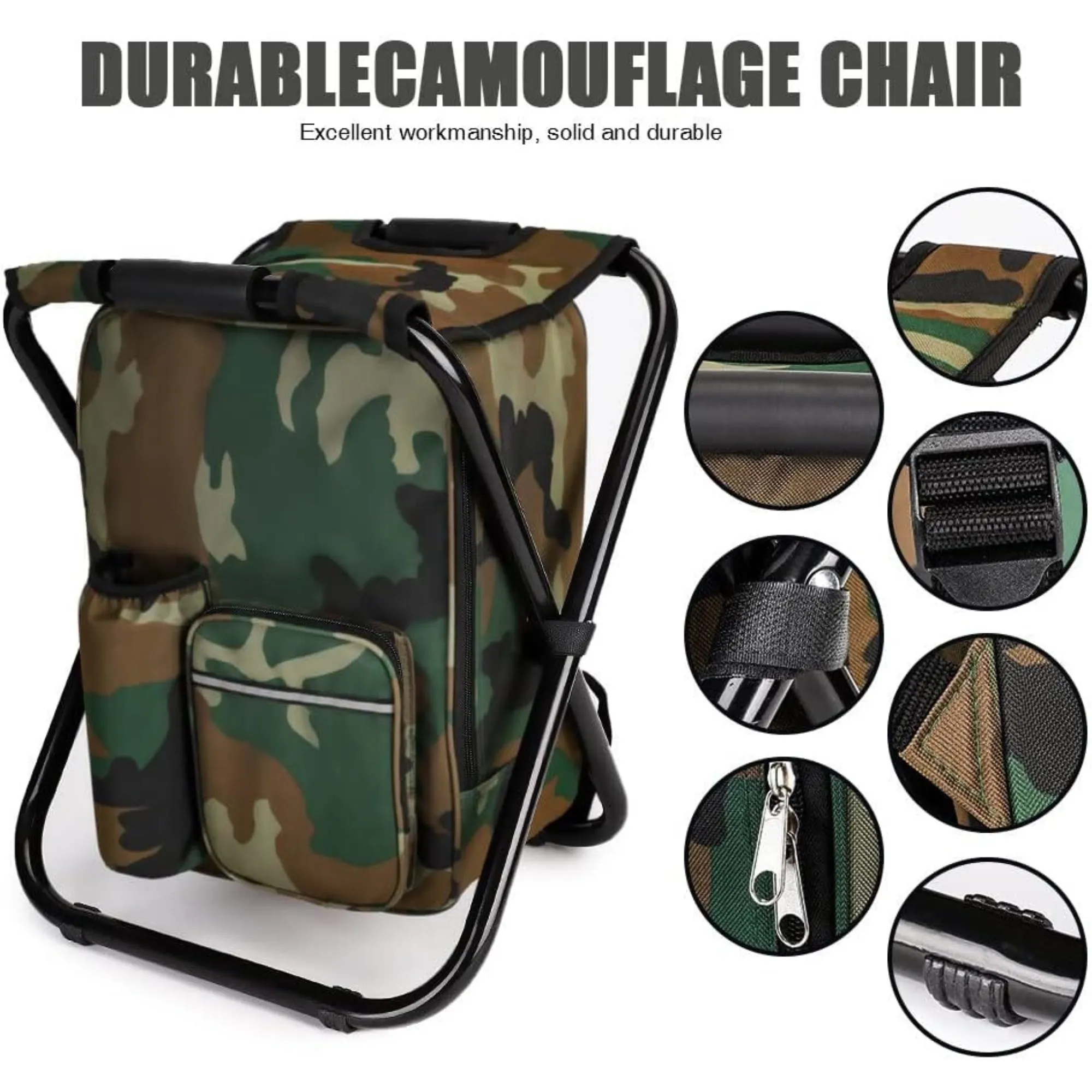 Backpack Folding Chair with Storage Free Shipping 2