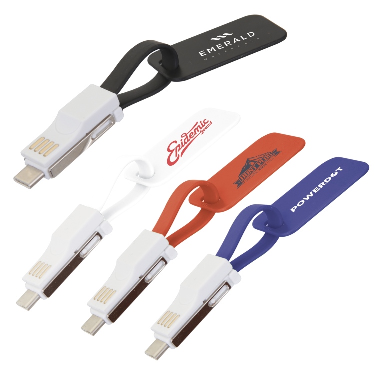USB Charging Adapter Key Tag