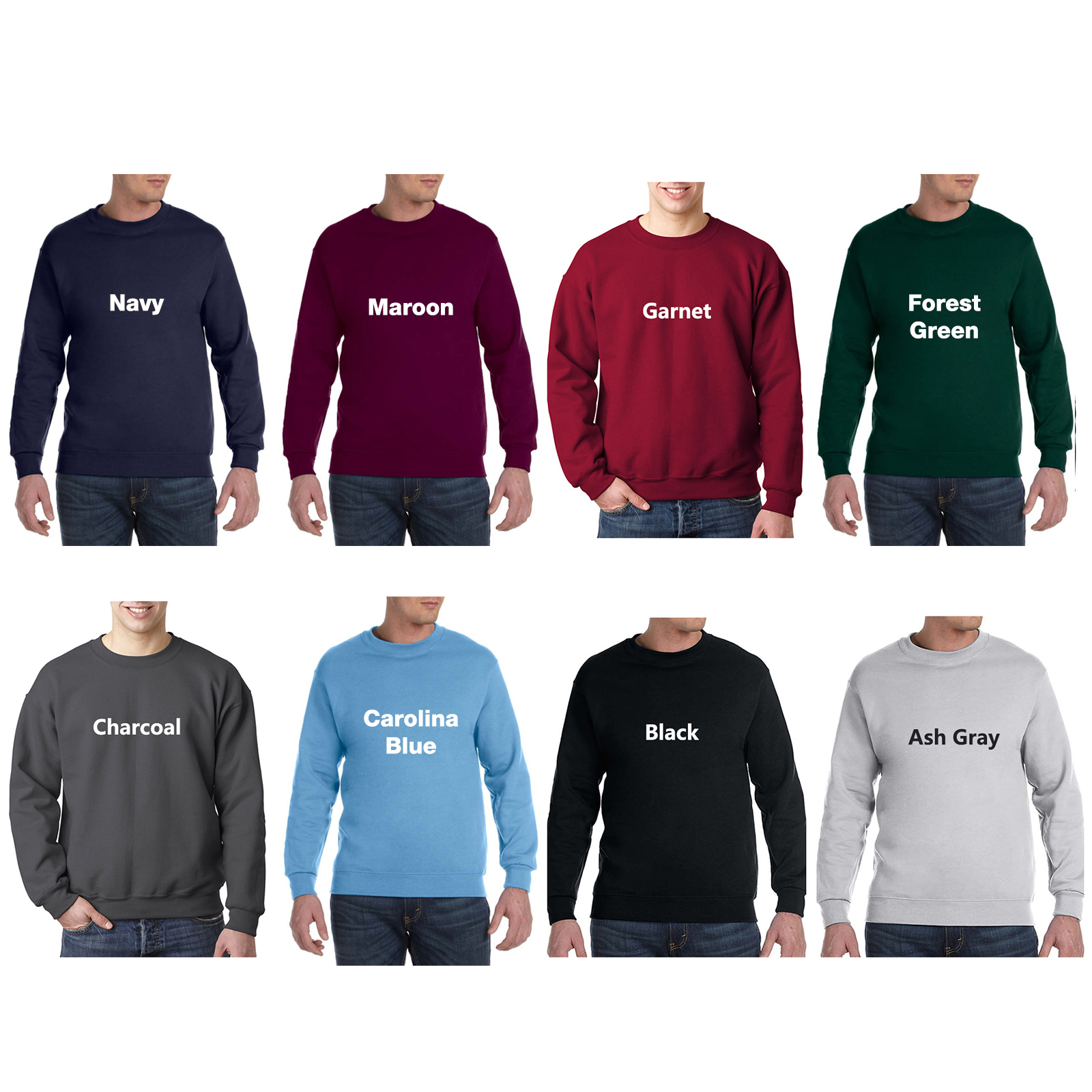 Gildan® Adult Sports Crewneck Sweatshirts, custom hoodie or sweatshirt with logo imprint 6