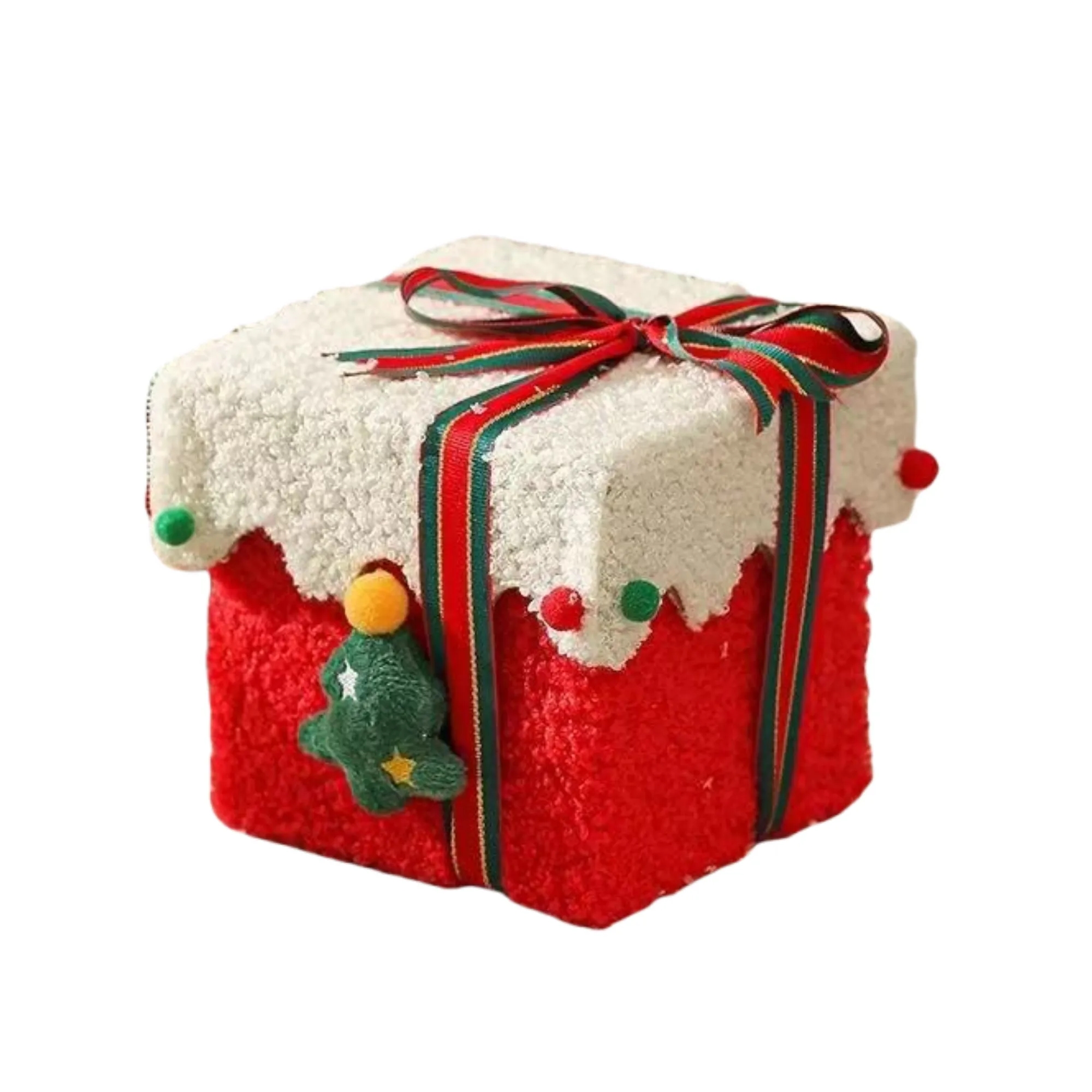 Fleece-covered Thickened Christmas Gift Box 6