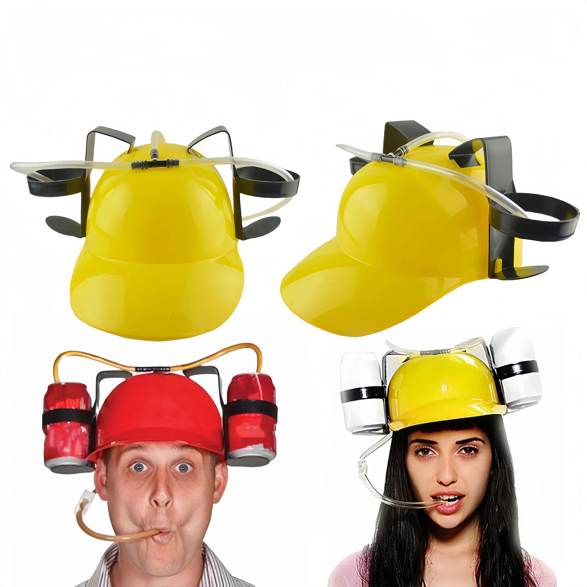 Hands-Free Drinking Helmet For Outdoor Parties 4