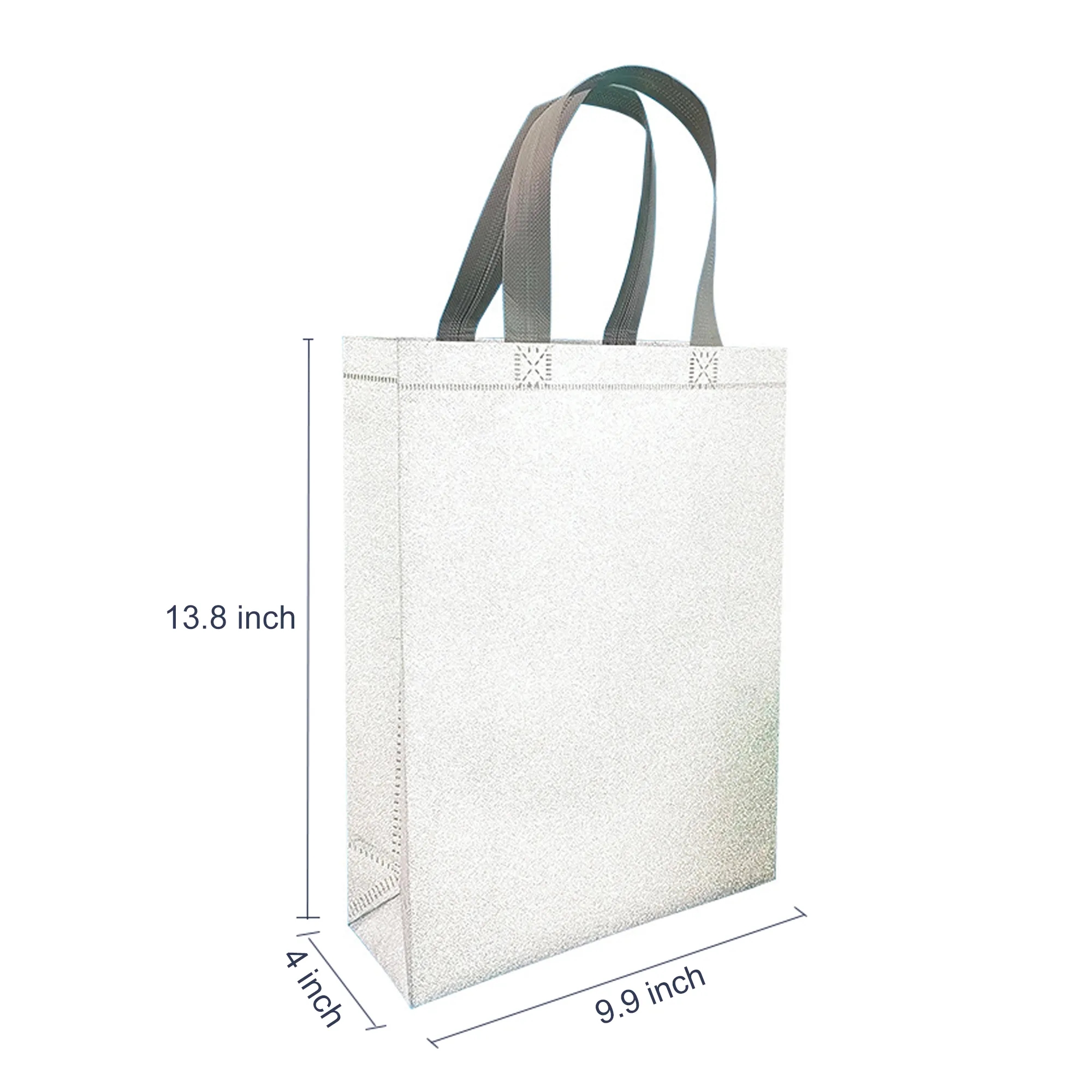 Glossy Glitter Reusable Non Woven Gift Tote Bags 2